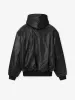 Leather Hooded Bomber Jacket sold by Fear of God