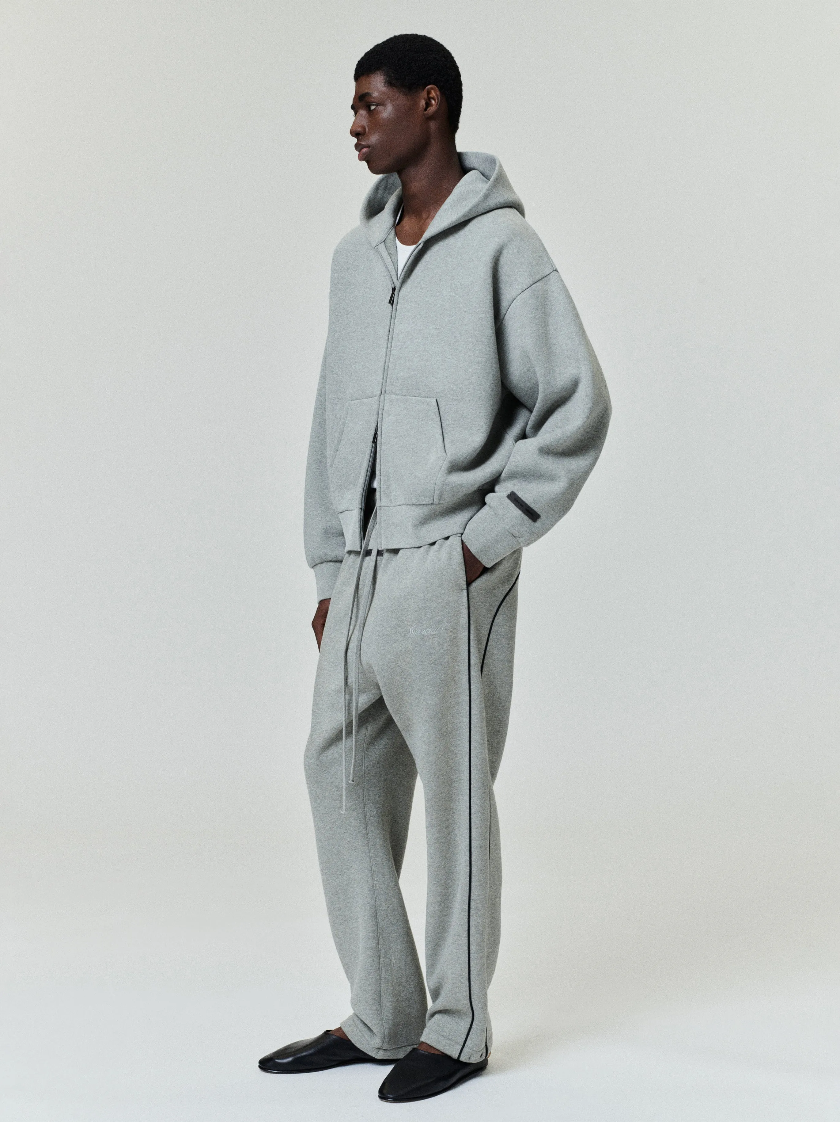 Classic Fleece Zip-Up Hoodie sold by Fear of God product image thumbnail 2