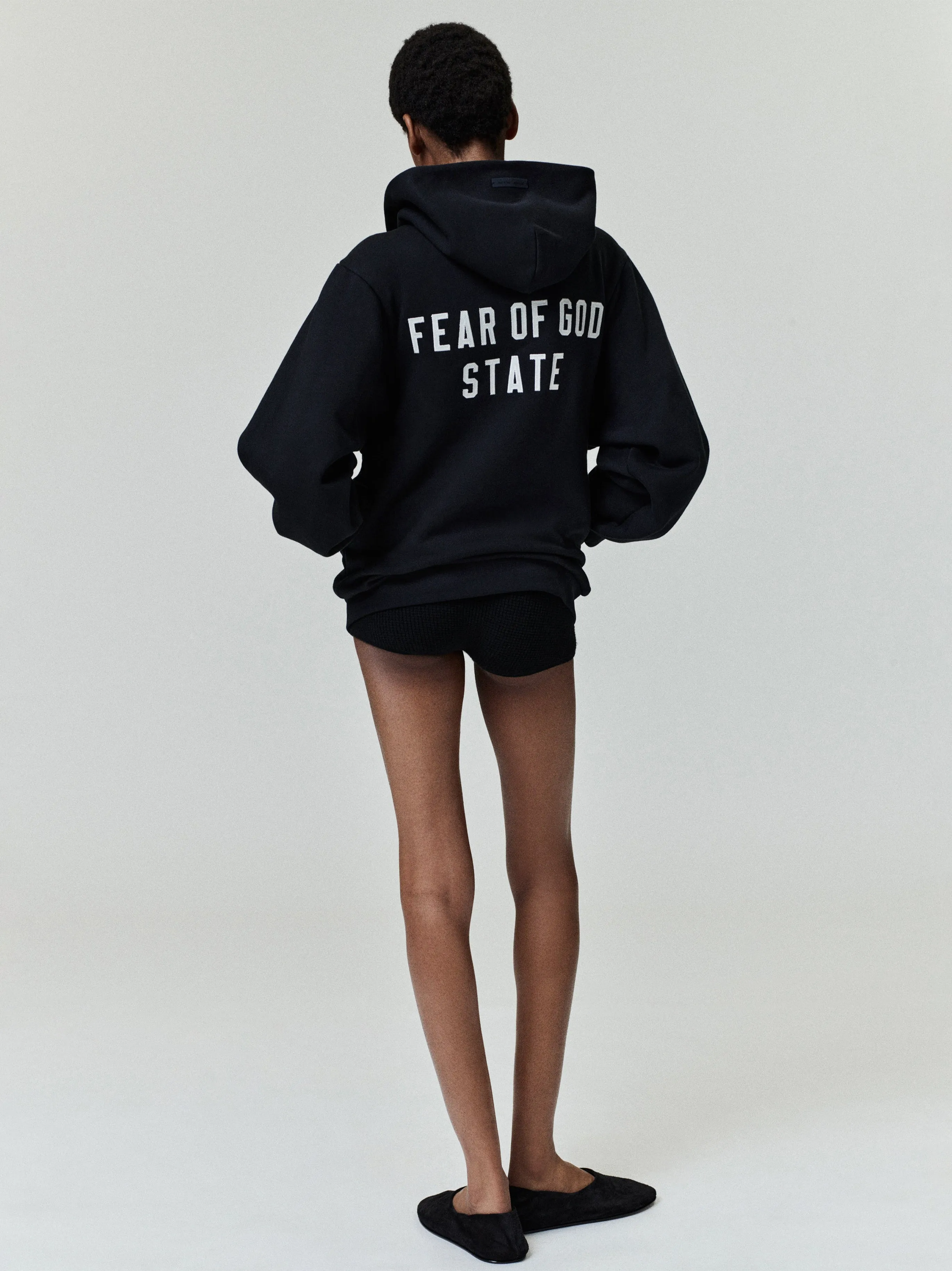 Womens 90's Fleece Zip-Up Hoodie sold by Fear of God product image thumbnail 3