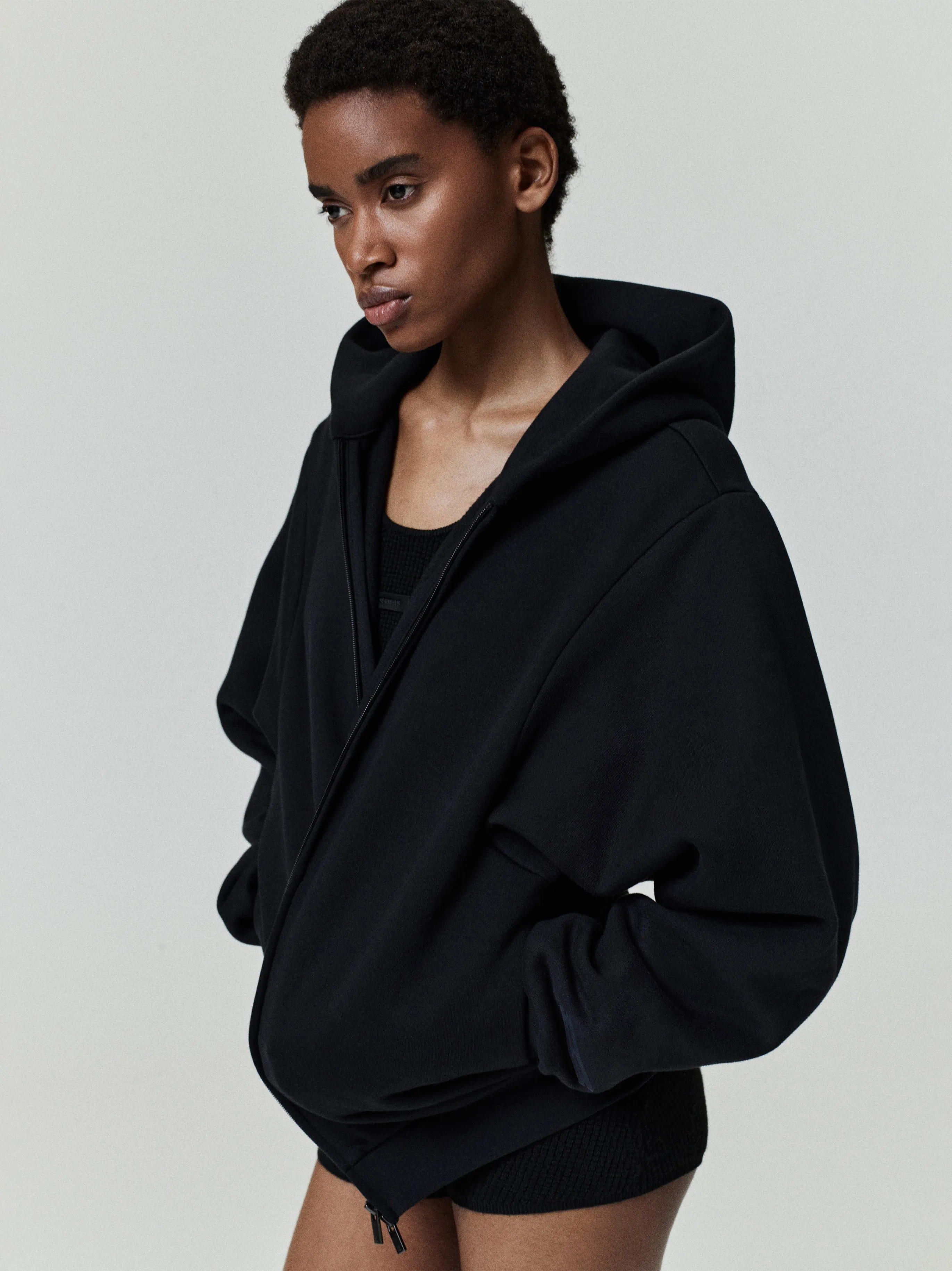 Womens 90's Fleece Zip-Up Hoodie sold by Fear of God product image thumbnail 4