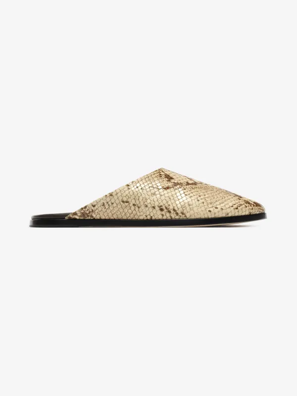 Snakeskin Embossed Slide made by Fear of God
