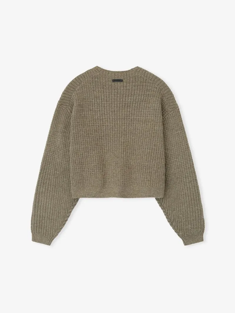 Womens Heavy Waffle 90s Crewneck Sweater sold by Fear of God product image thumbnail 2