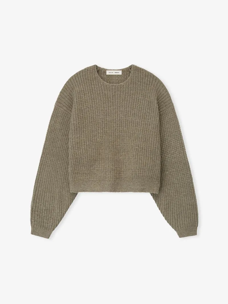 Womens Heavy Waffle 90s Crewneck Sweater sold by Fear of God