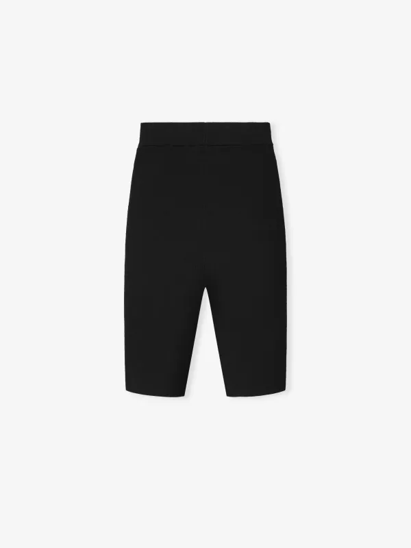 Womens Rib Knit Bike Short made by Essentials
