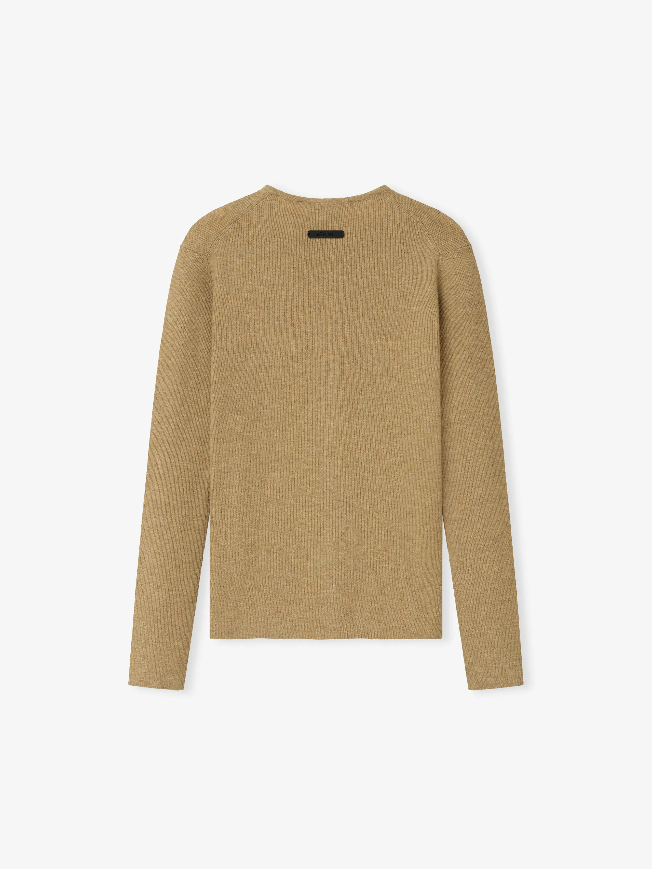 Womens Signature Rib Knit Fitted Long Sleeve Zip Up Tee sold by Fear of God product image thumbnail 2
