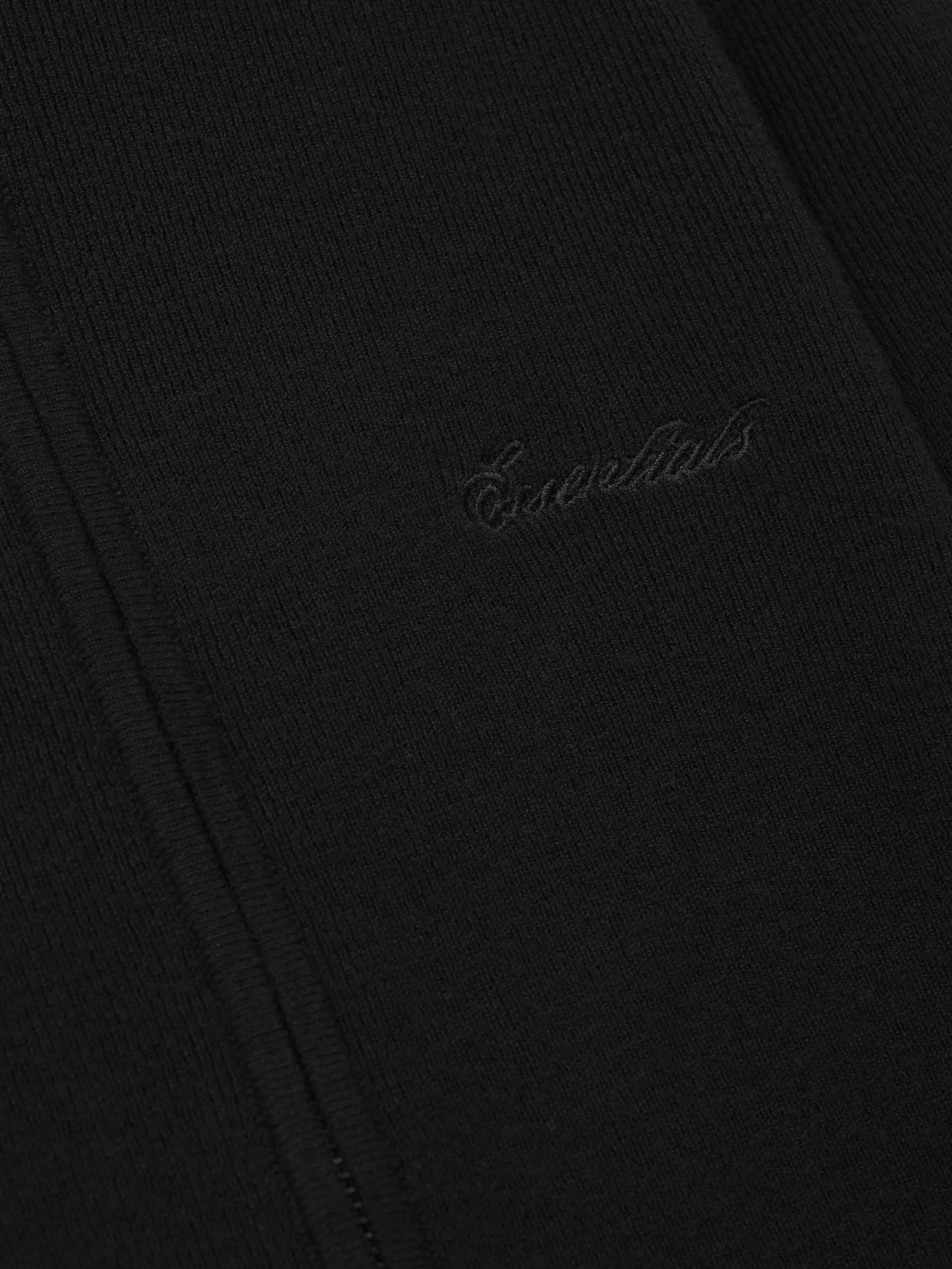 Womens Signature Rib Knit Fitted Long Sleeve Zip Up Tee sold by Fear of God product image thumbnail 4