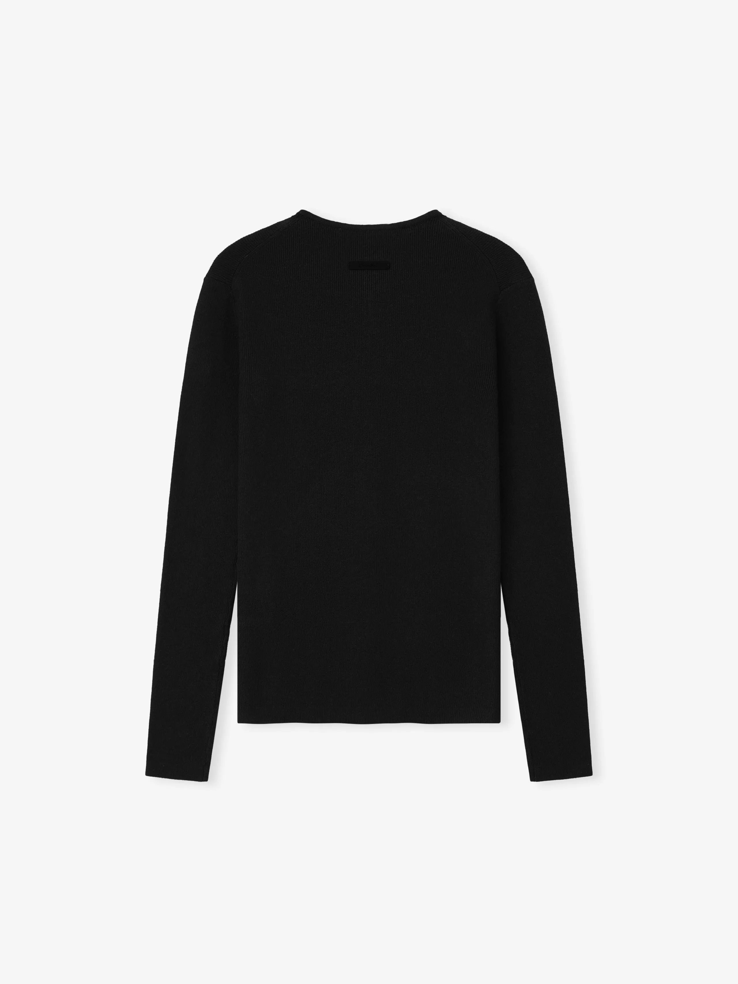 Womens Signature Rib Knit Fitted Long Sleeve Zip Up Tee sold by Fear of God product image thumbnail 3