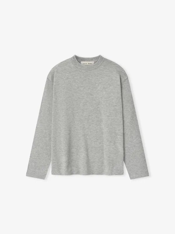 Womens Classic Knit Long Sleeve Tee made by Essentials