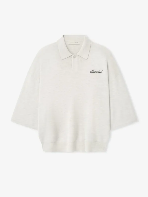 Signature 3/4 Sleeve 90s Knit Polo sold by Fear of God