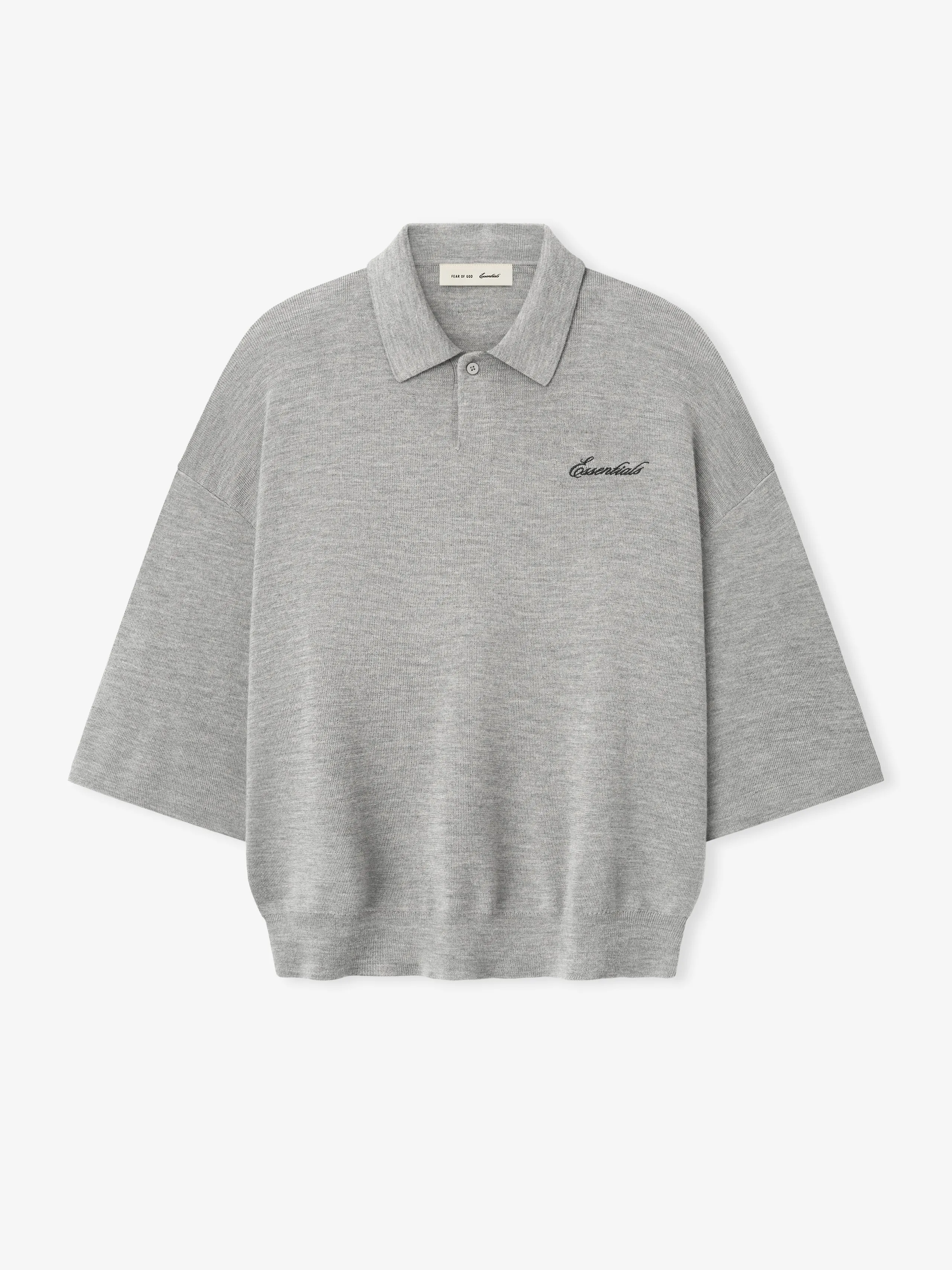 Signature 3/4 Sleeve 90s Knit Polo sold by Fear of God