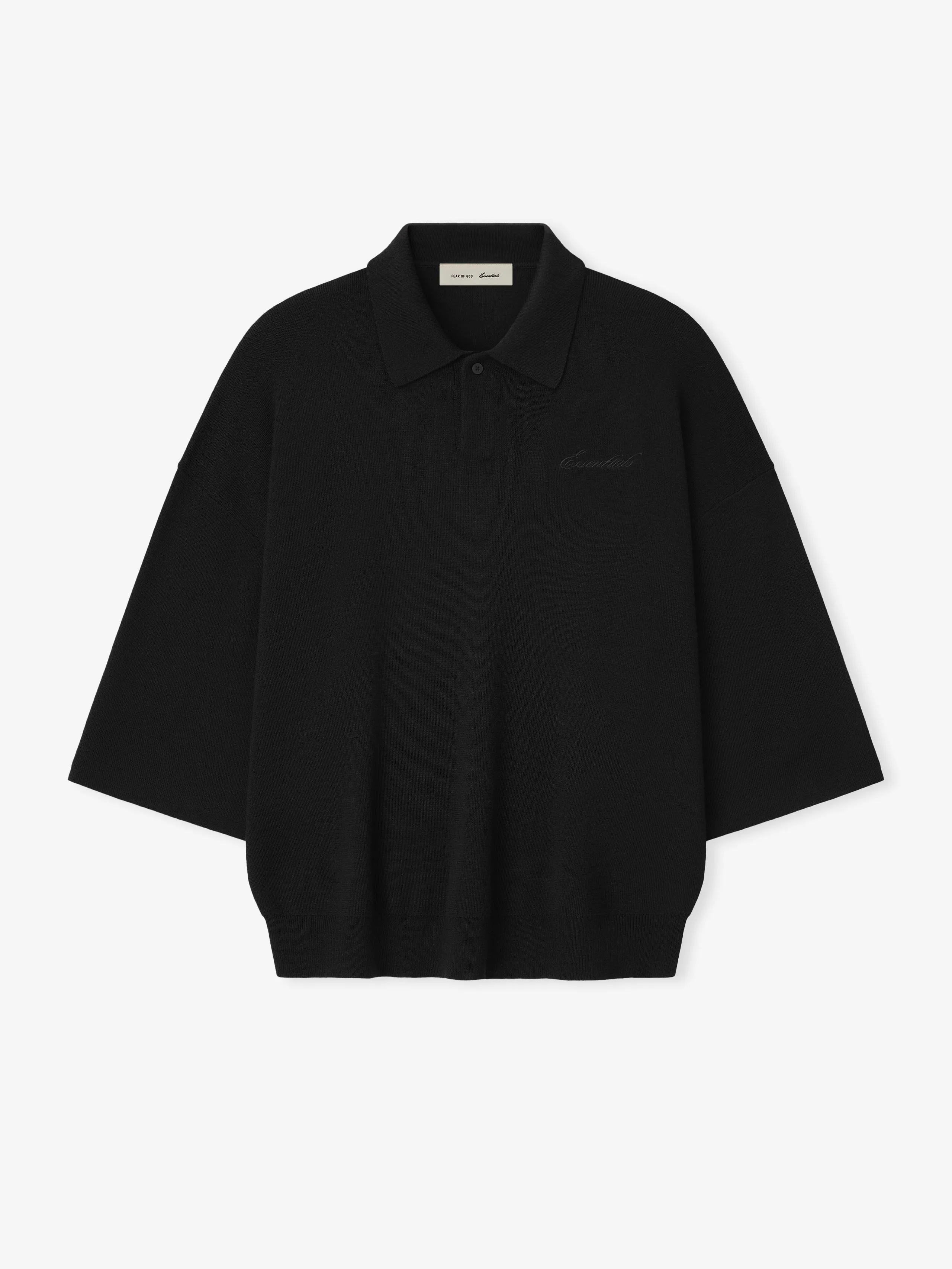 Signature 3/4 Sleeve 90s Knit Polo sold by Fear of God