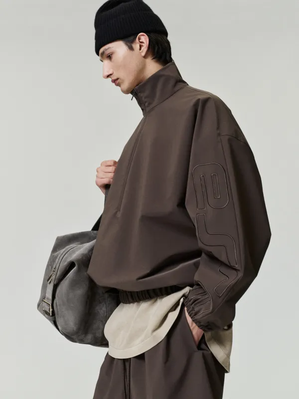 Active Trace Half Zip Track Jacket made by Essentials