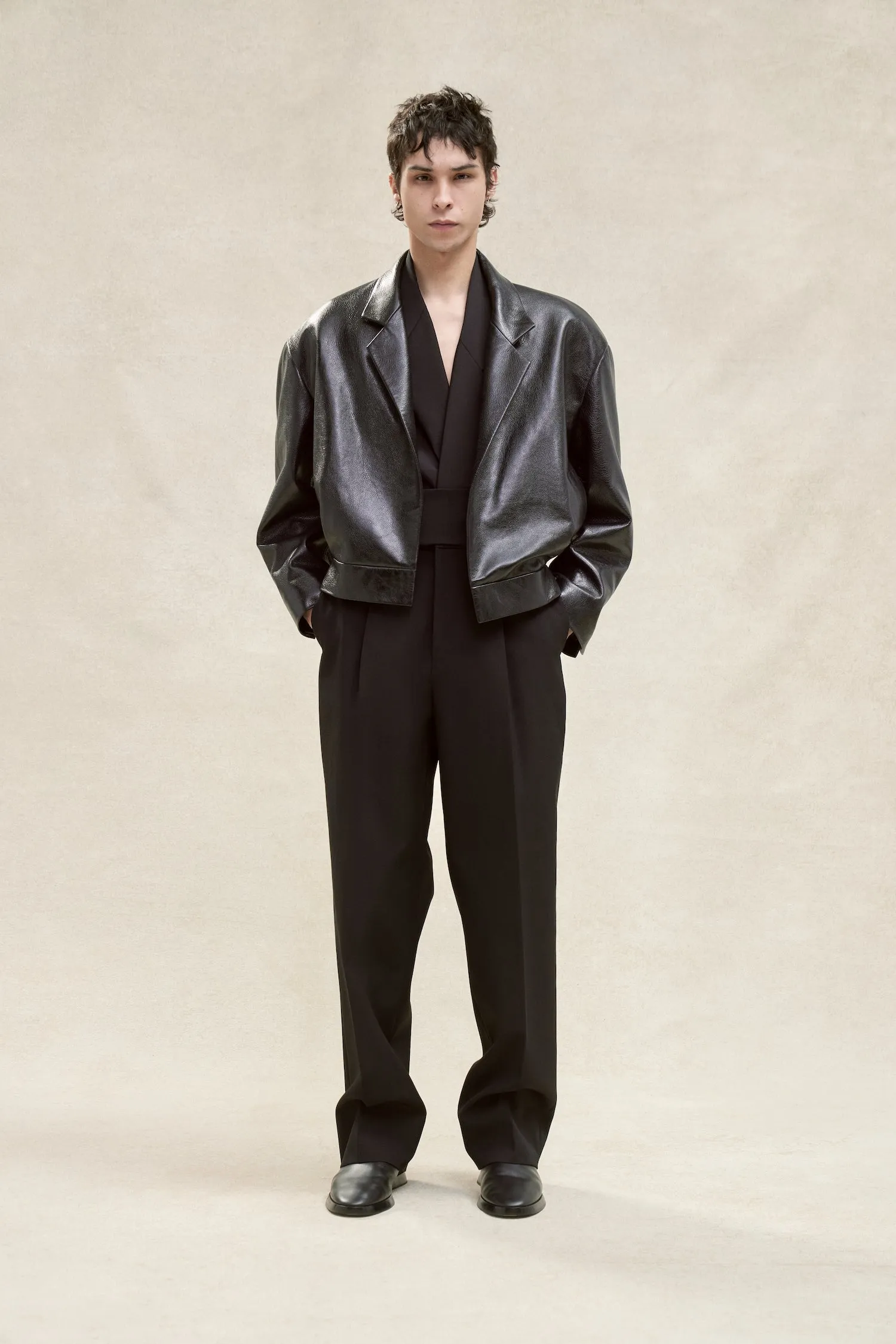 Leather Notch Lapel Jacket sold by Fear of God product image thumbnail 5