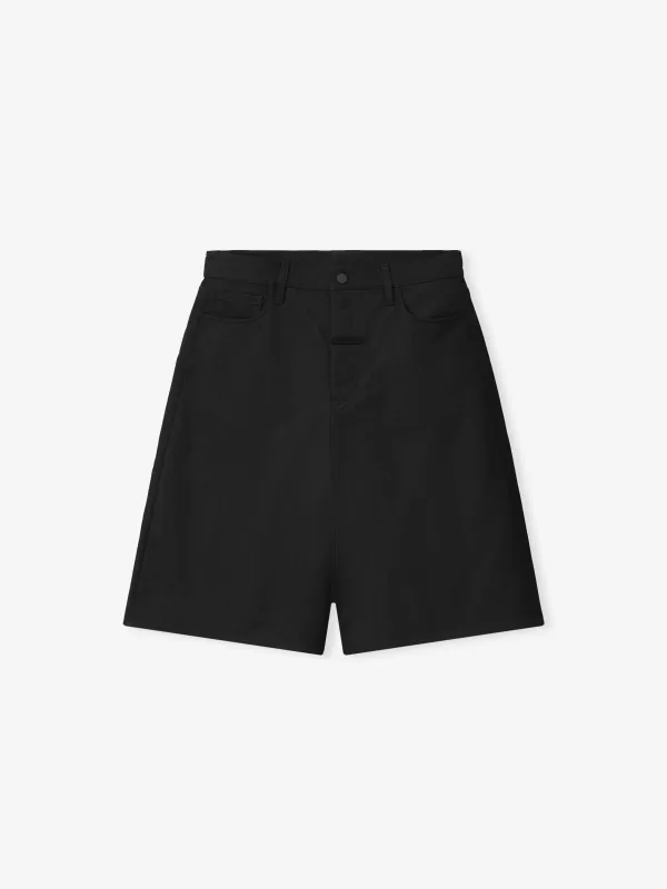 Textured Nylon 5 Pocket Short made by Essentials
