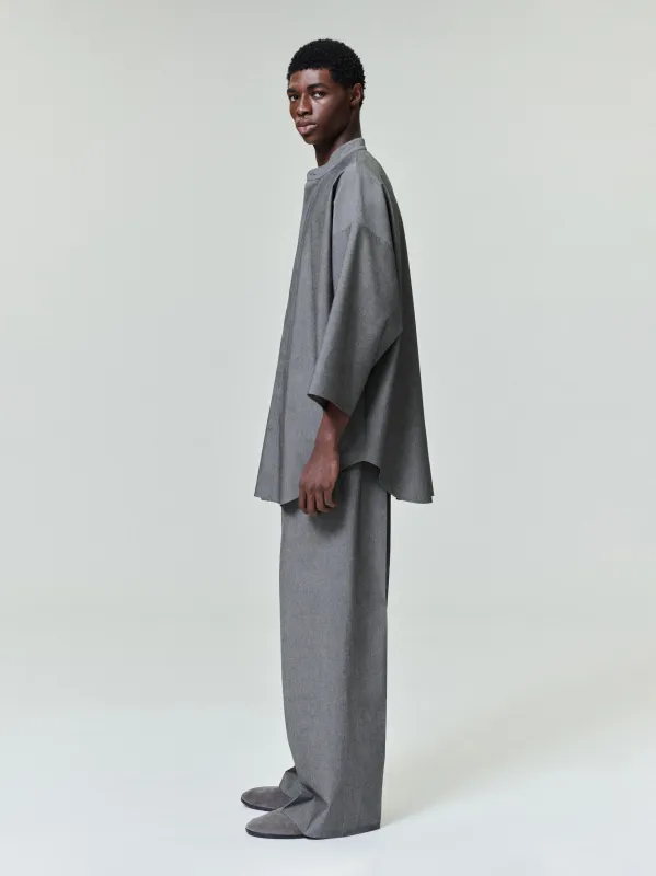 Cotton Wool Oxford Wide Leg Drawstring Pants made by Fear of God