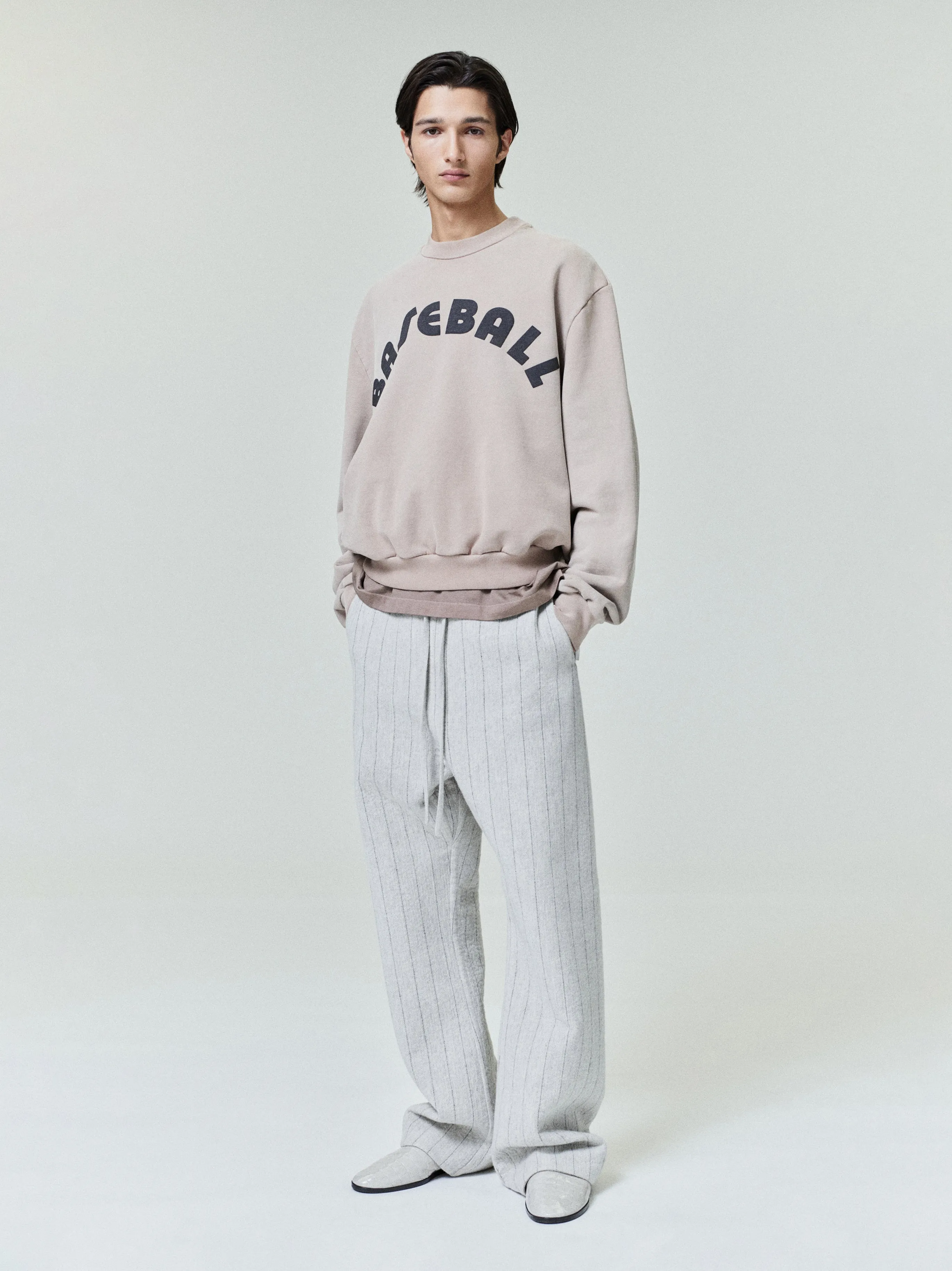 Double Face Wool Baseball Flared Pants sold by Fear of God