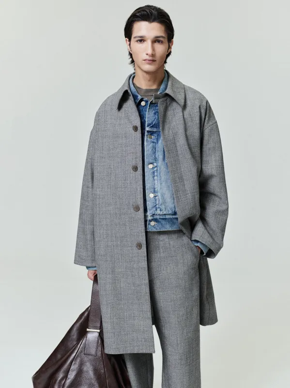 Mouline Wool  Relaxed Trench Coat sold by Fear of God