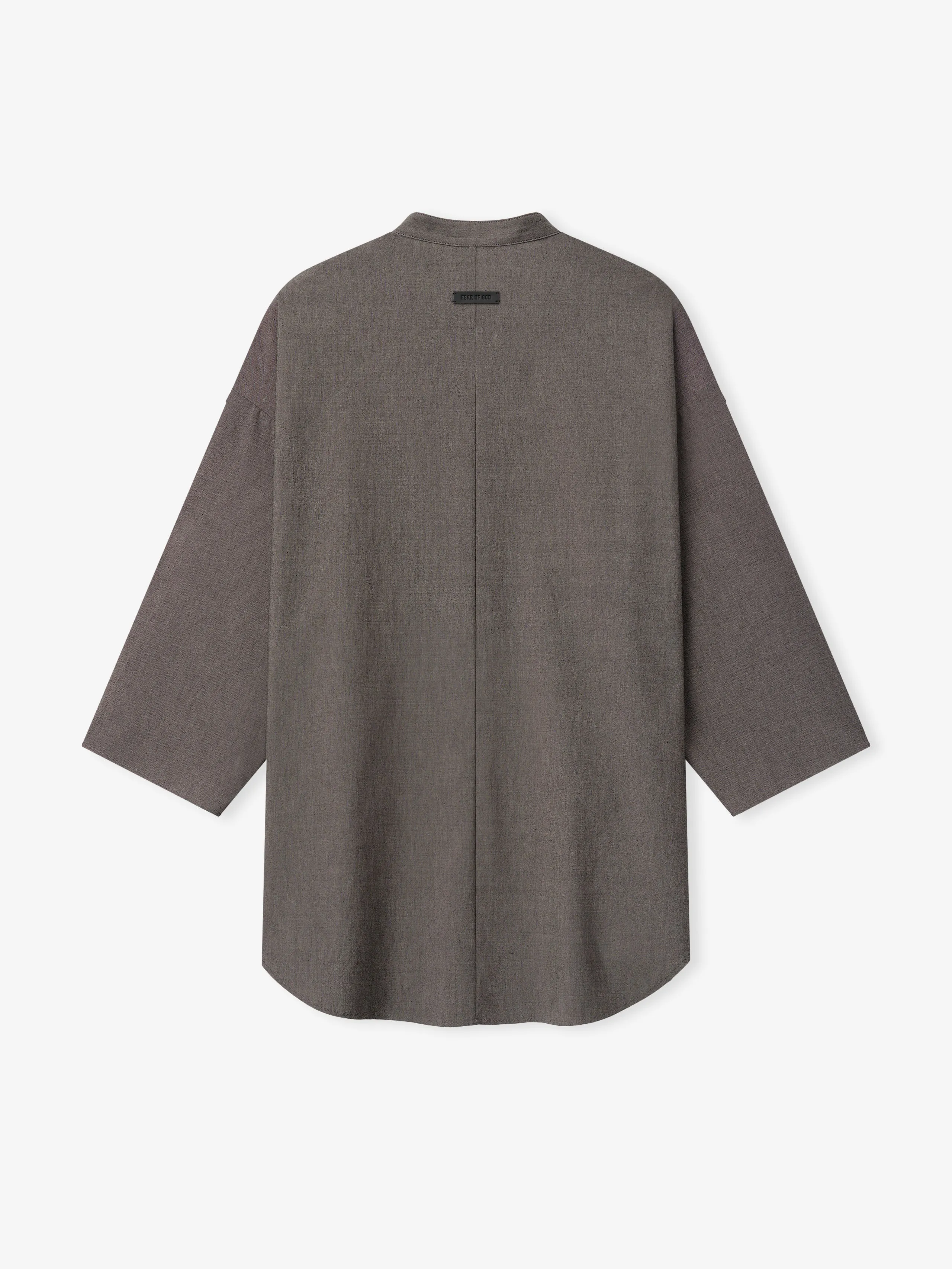 Cotton Wool Oxford Mandarin Relaxed Short Sleeve Shirt sold by Fear of God product image thumbnail 4