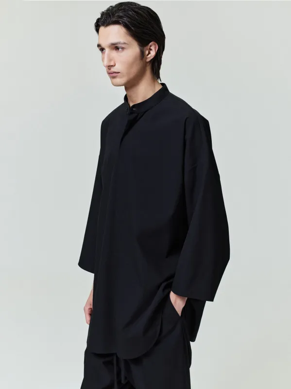 Cotton Wool Oxford Mandarin Relaxed Short Sleeve Shirt made by Fear of God
