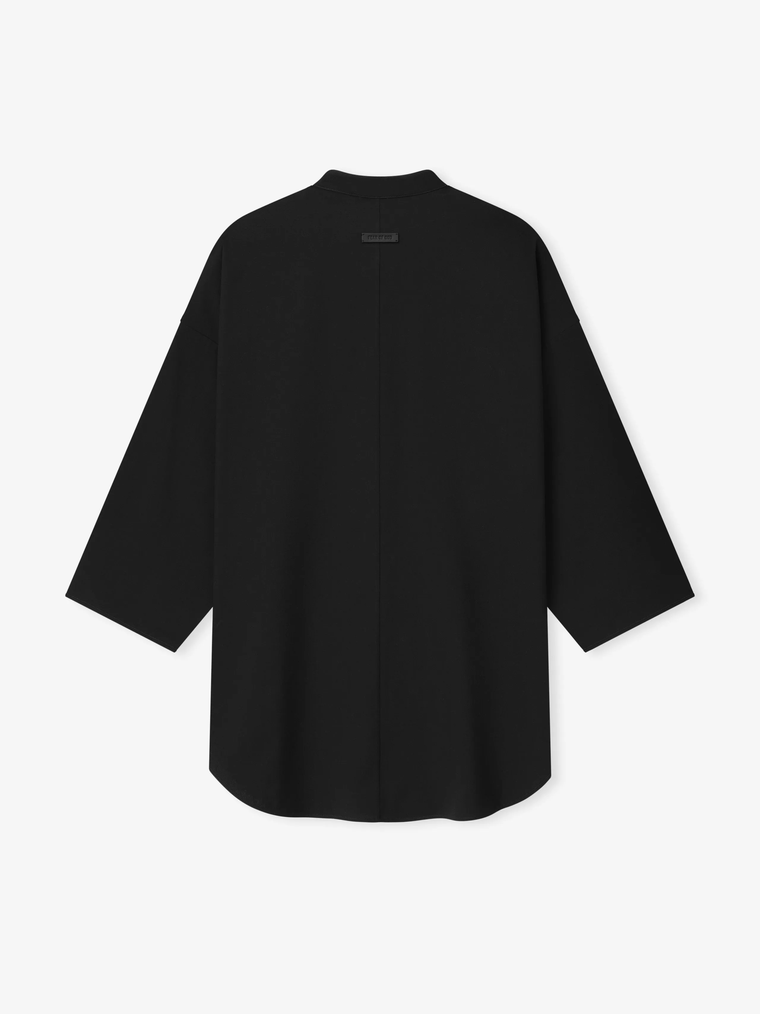 Cotton Wool Oxford Mandarin Relaxed Short Sleeve Shirt sold by Fear of God product image thumbnail 5