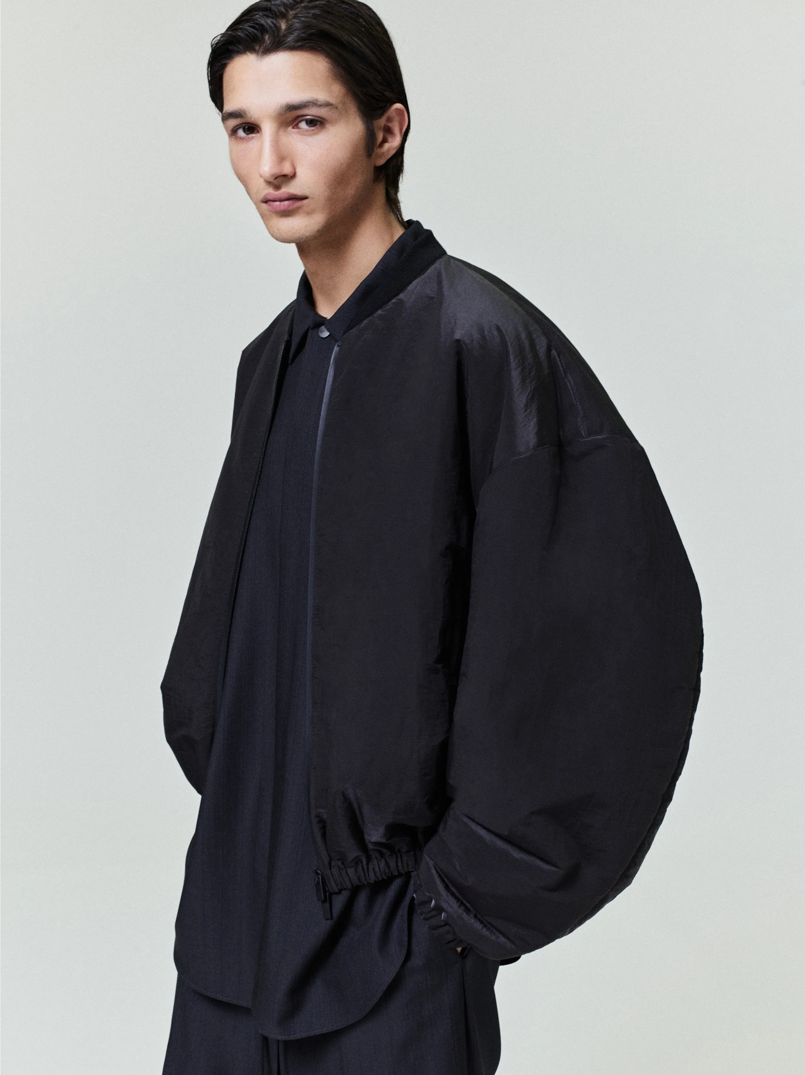 Nylon Taffeta Padded Bomber Jacket sold by Fear of God