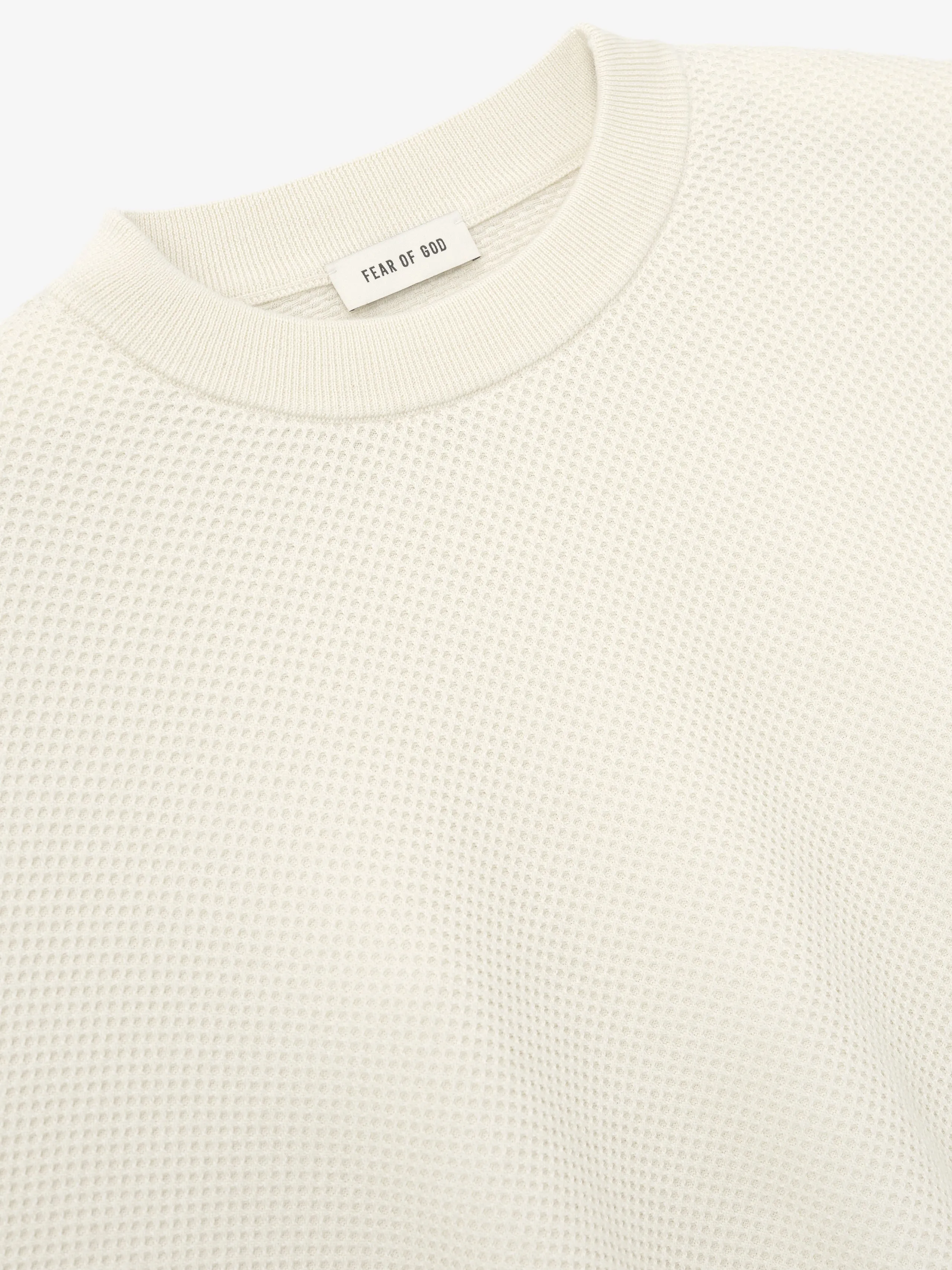 Double Knit Sport Mesh Wool Crewneck Sweater sold by Fear of God product image thumbnail 5