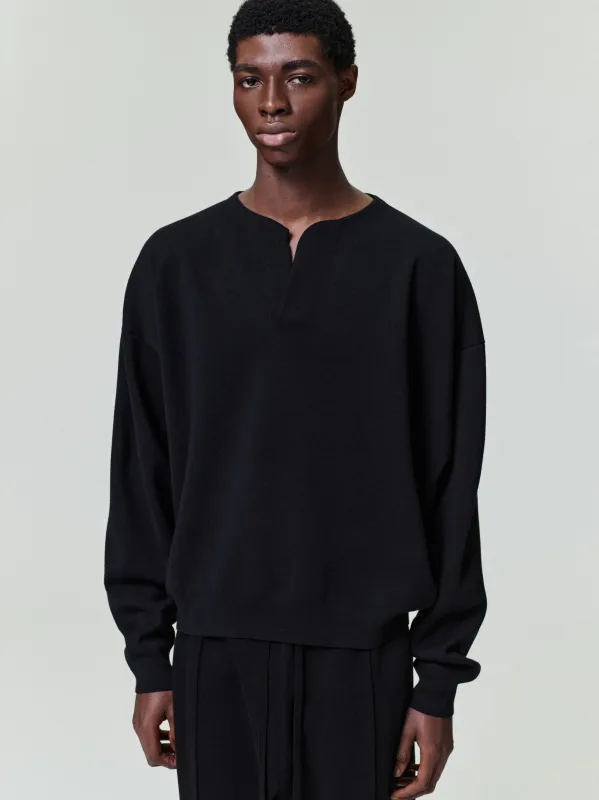 Merino Milano Knit Henley Sweater sold by Fear of God
