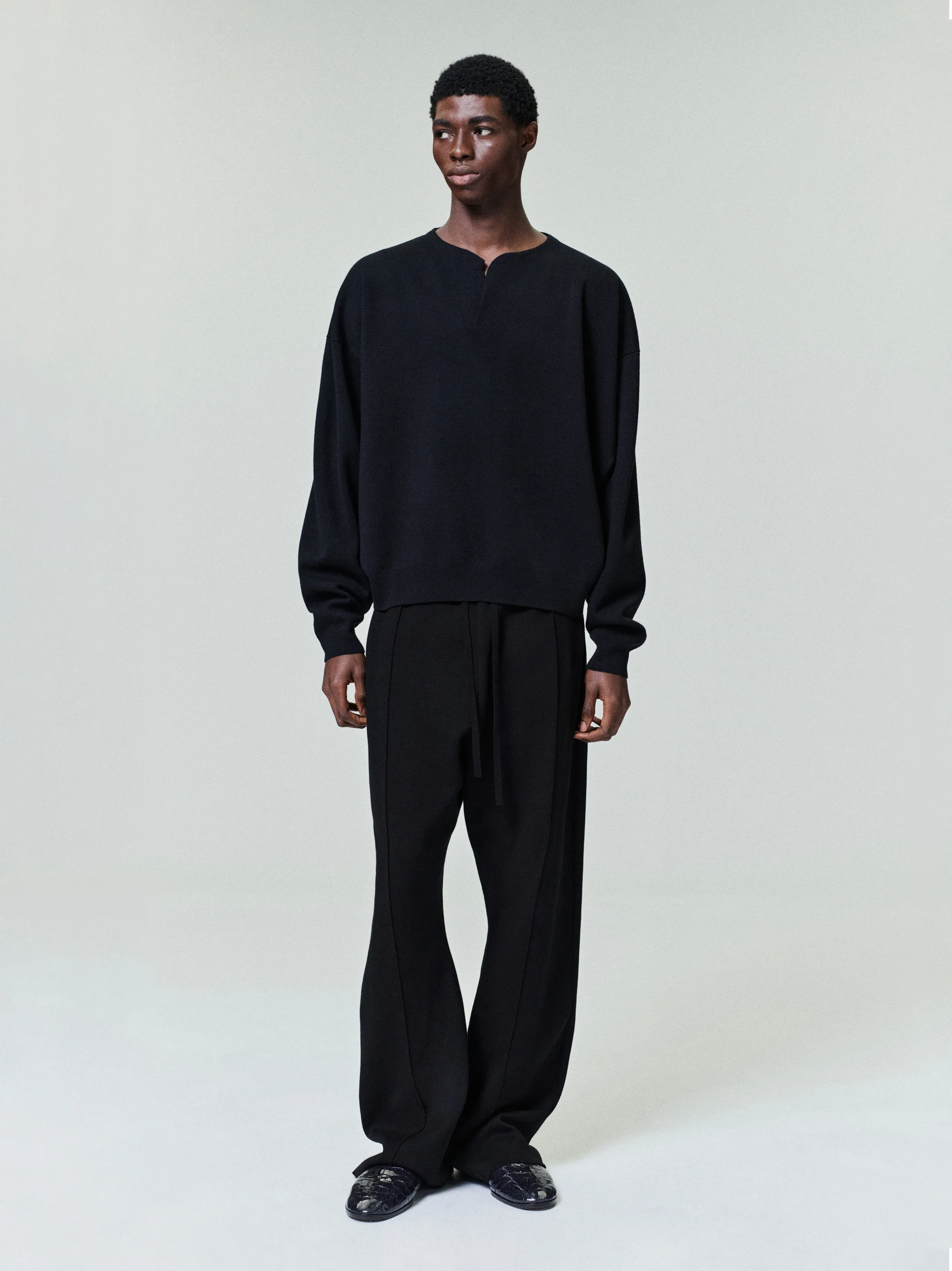 Merino Milano Knit Henley Sweater sold by Fear of God product image thumbnail 2