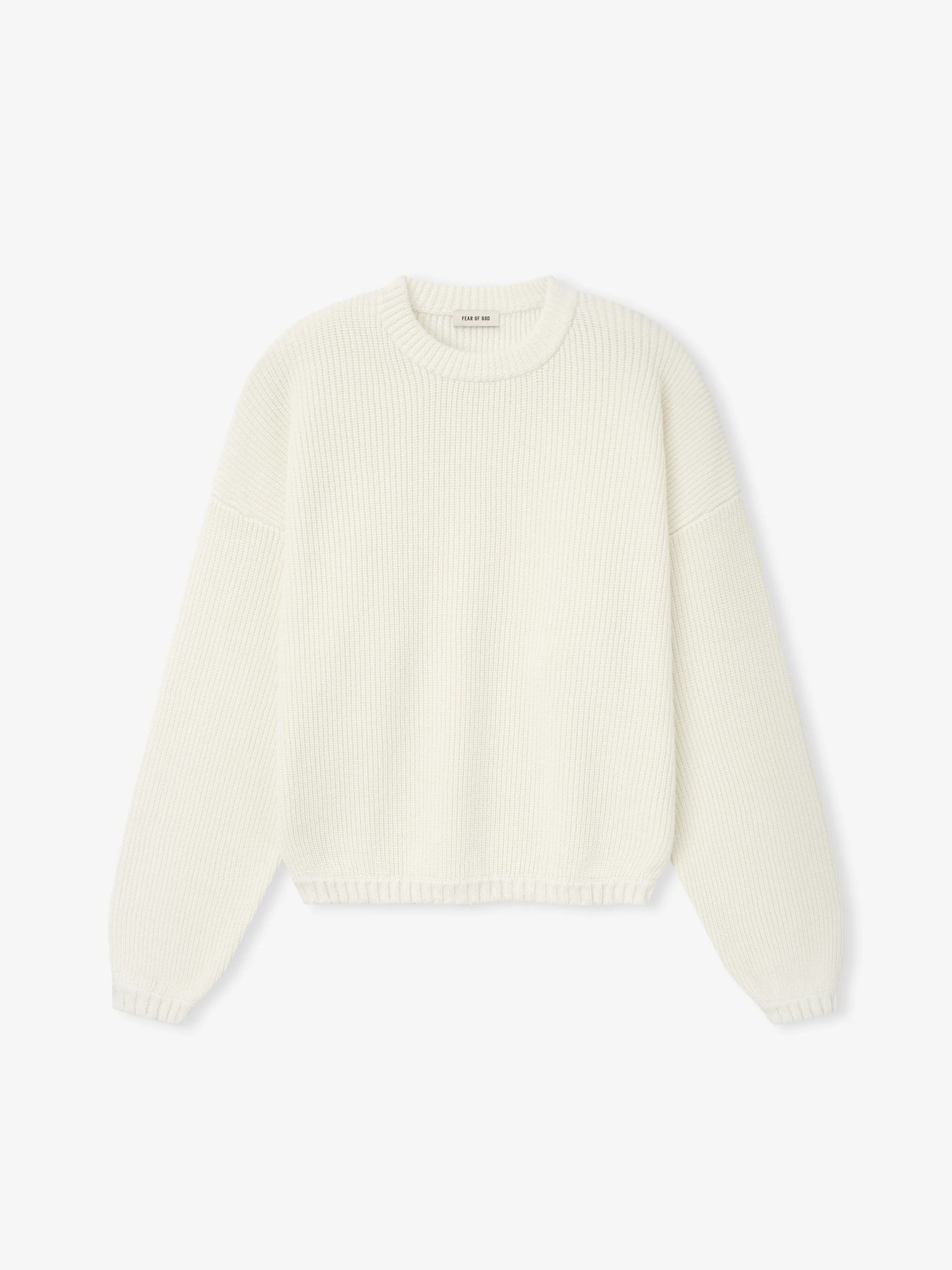 Double Knit Linen Wool Cotton Crewneck Sweater sold by Fear of God product image thumbnail 4