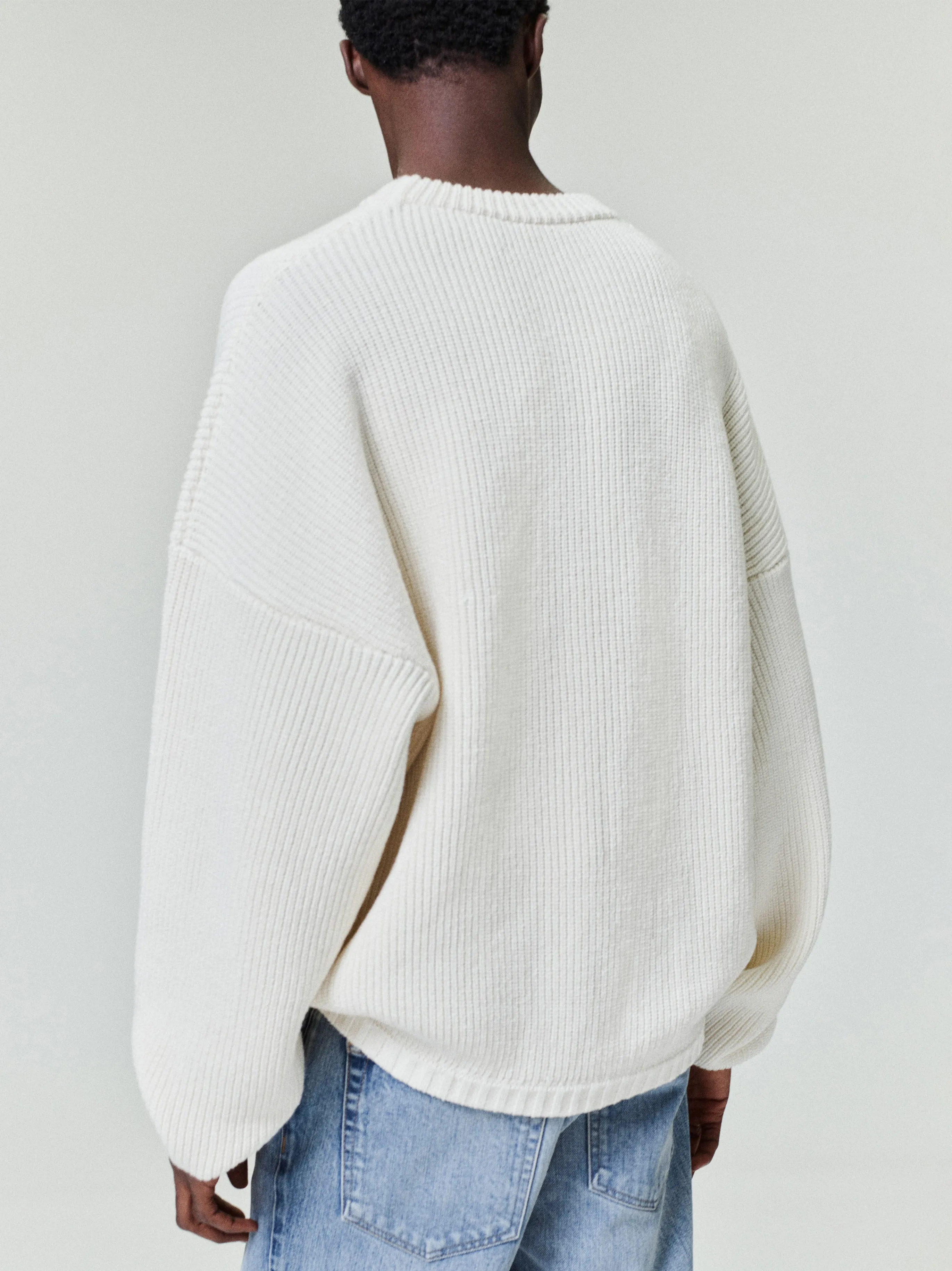 Double Knit Linen Wool Cotton Crewneck Sweater sold by Fear of God product image thumbnail 2