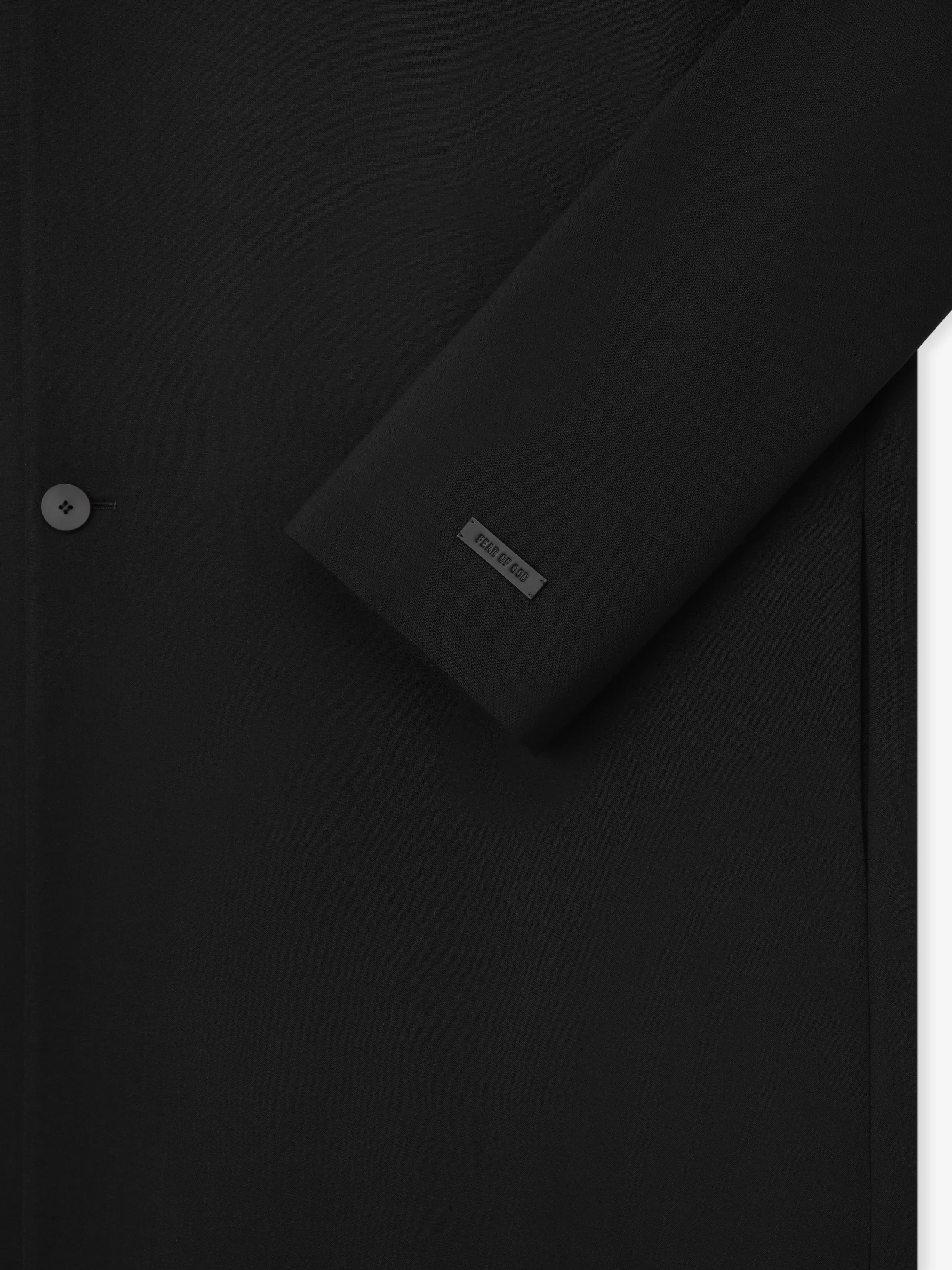 Double Weave Wool Double Breasted Lapelless Coat sold by Fear of God product image thumbnail 5