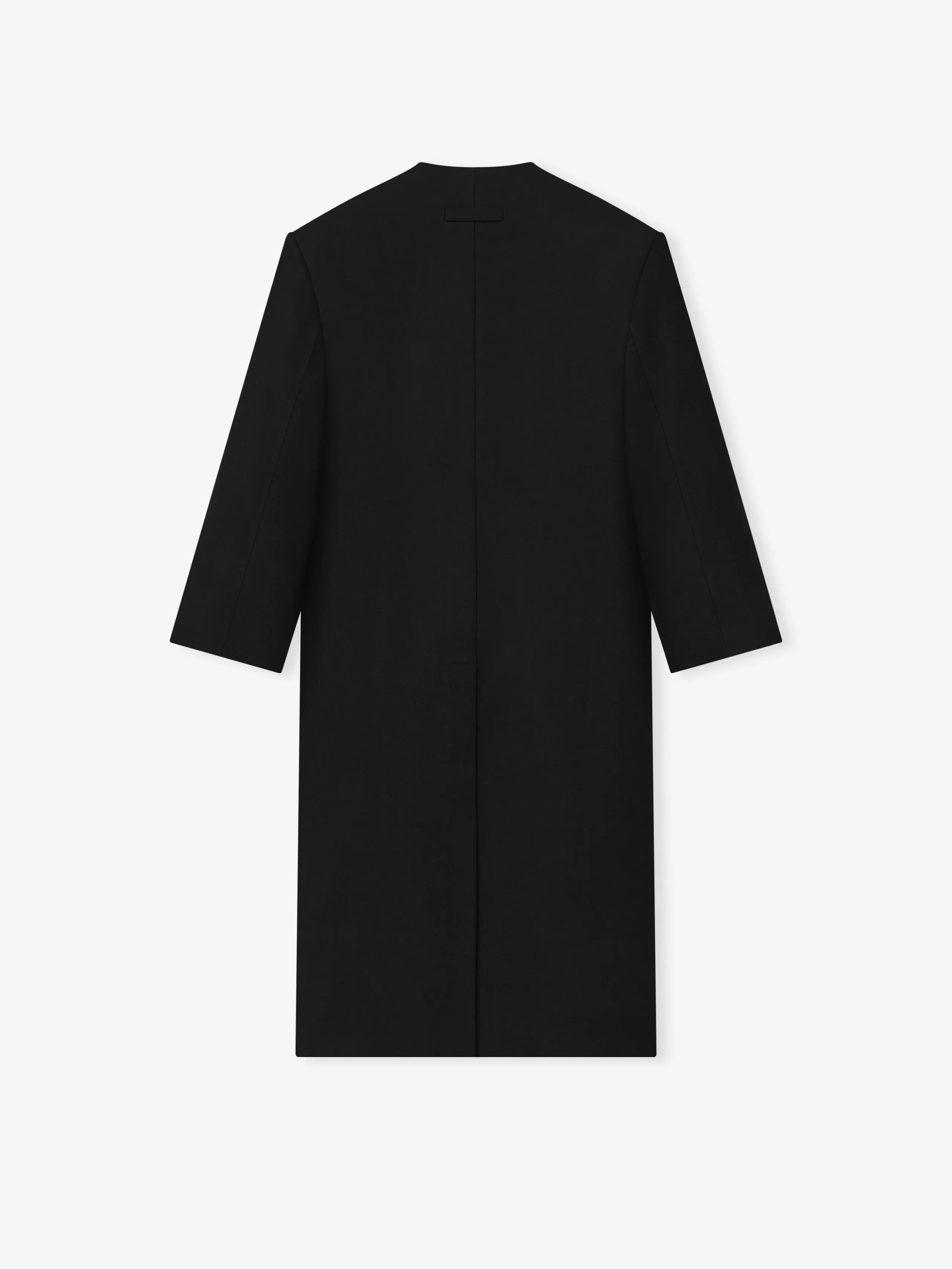 Double Weave Wool Double Breasted Lapelless Coat sold by Fear of God product image thumbnail 3