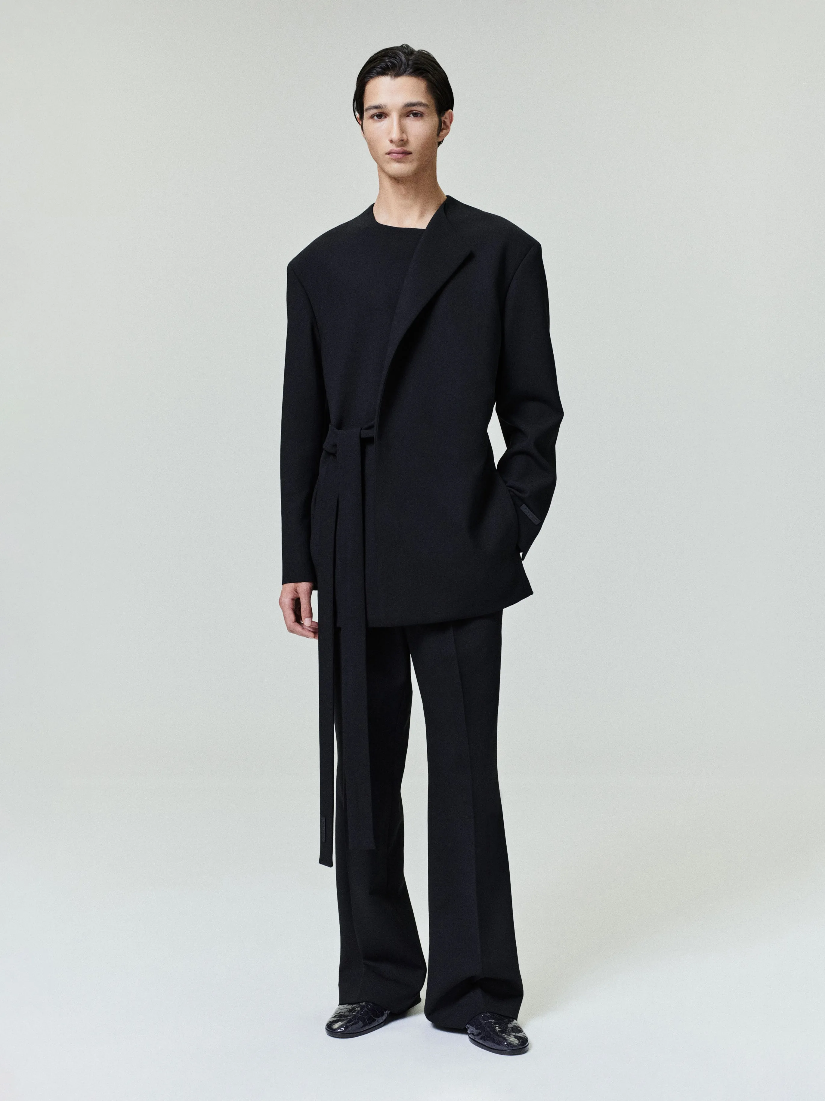 Double Weave Wool Crewneck Jacket sold by Fear of God