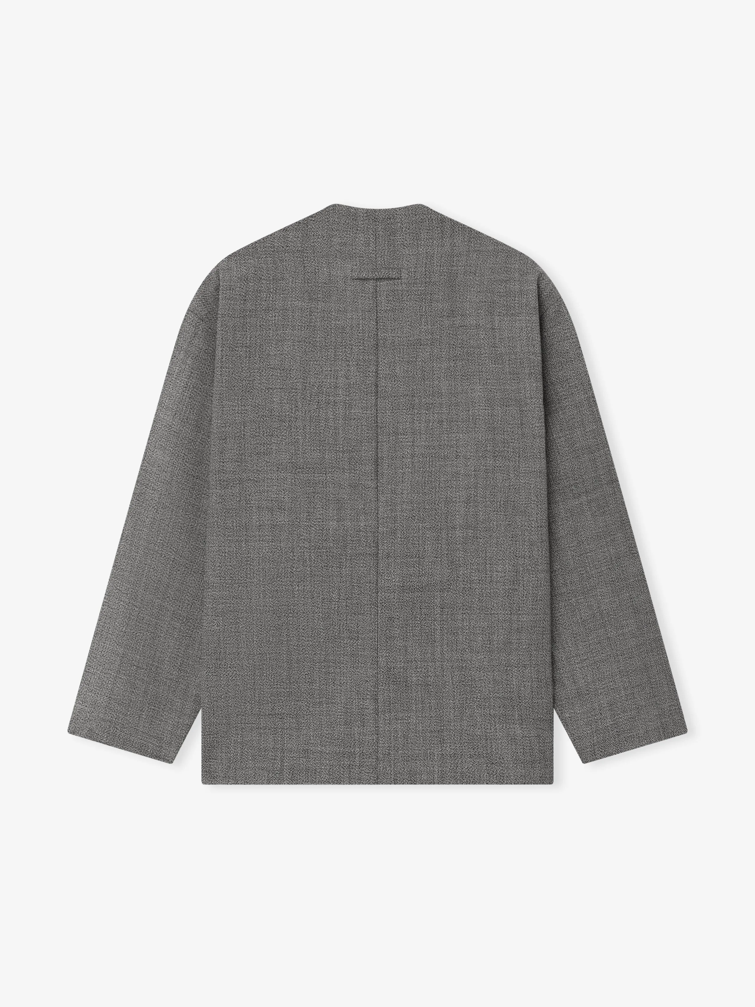 Mouline Wool Relaxed Lapelless Jacket sold by Fear of God product image thumbnail 4