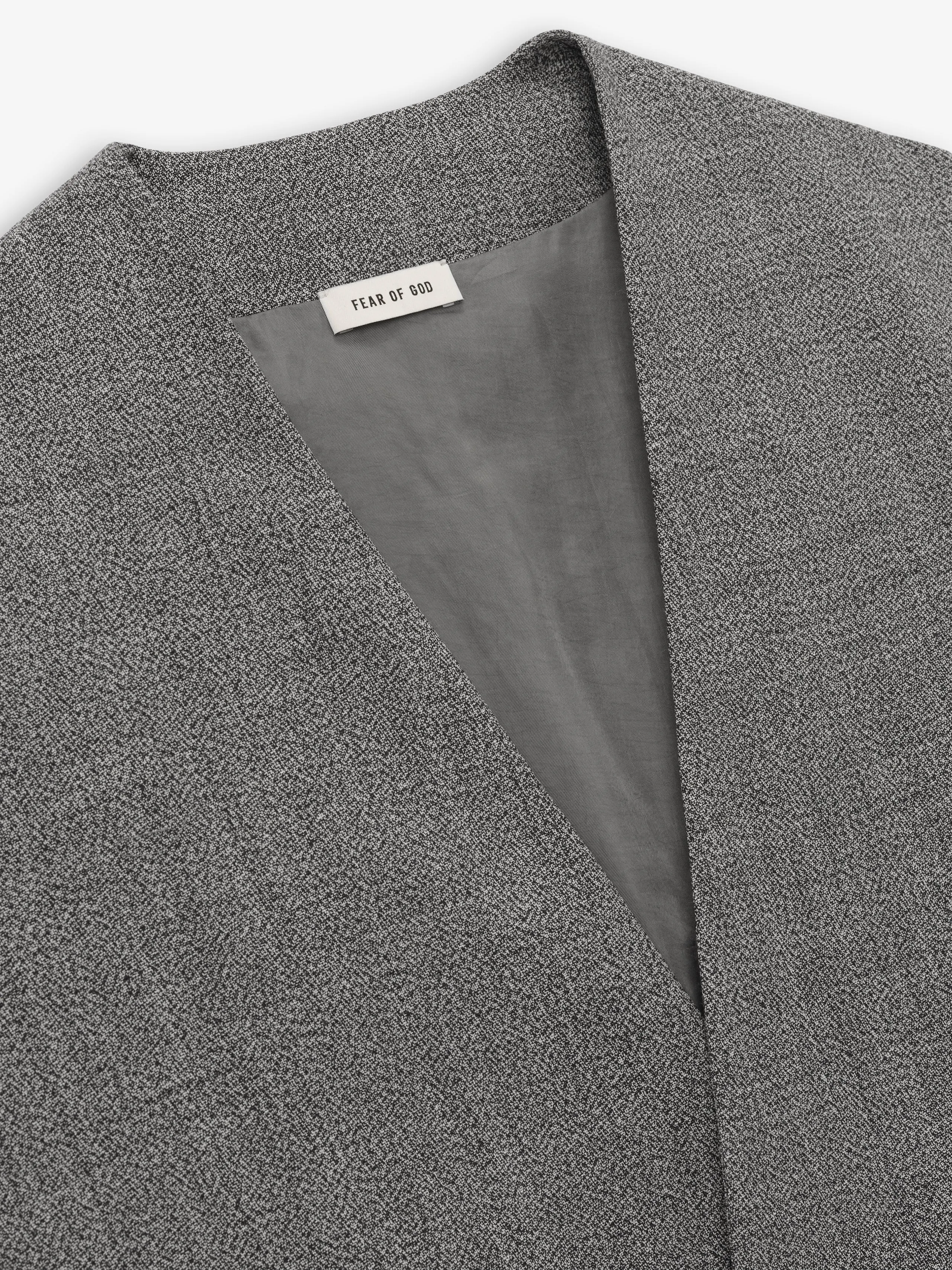 Mouline Wool Relaxed Lapelless Jacket sold by Fear of God product image thumbnail 5