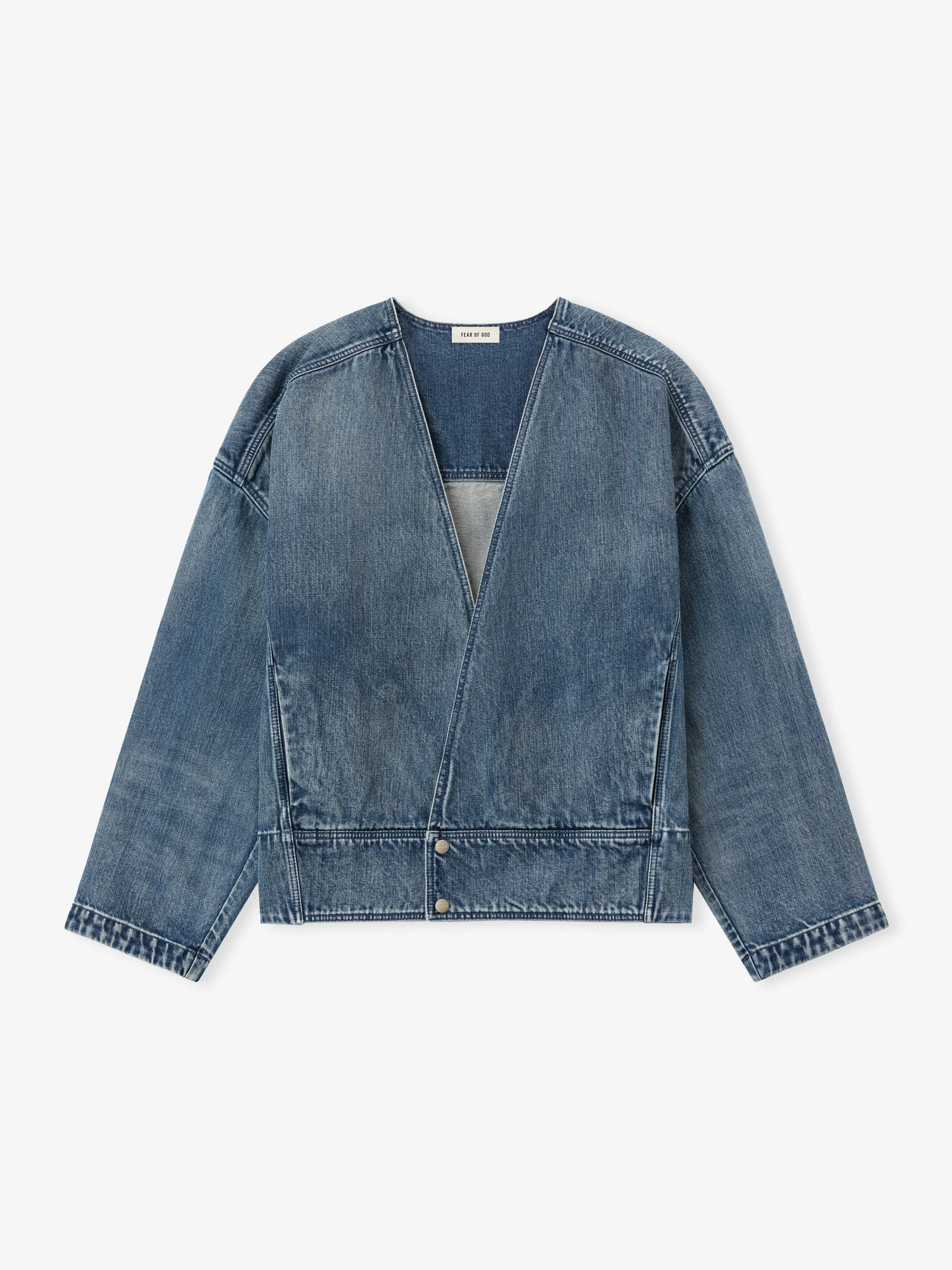 Denim Lapelless Jacket sold by Fear of God product image thumbnail 3