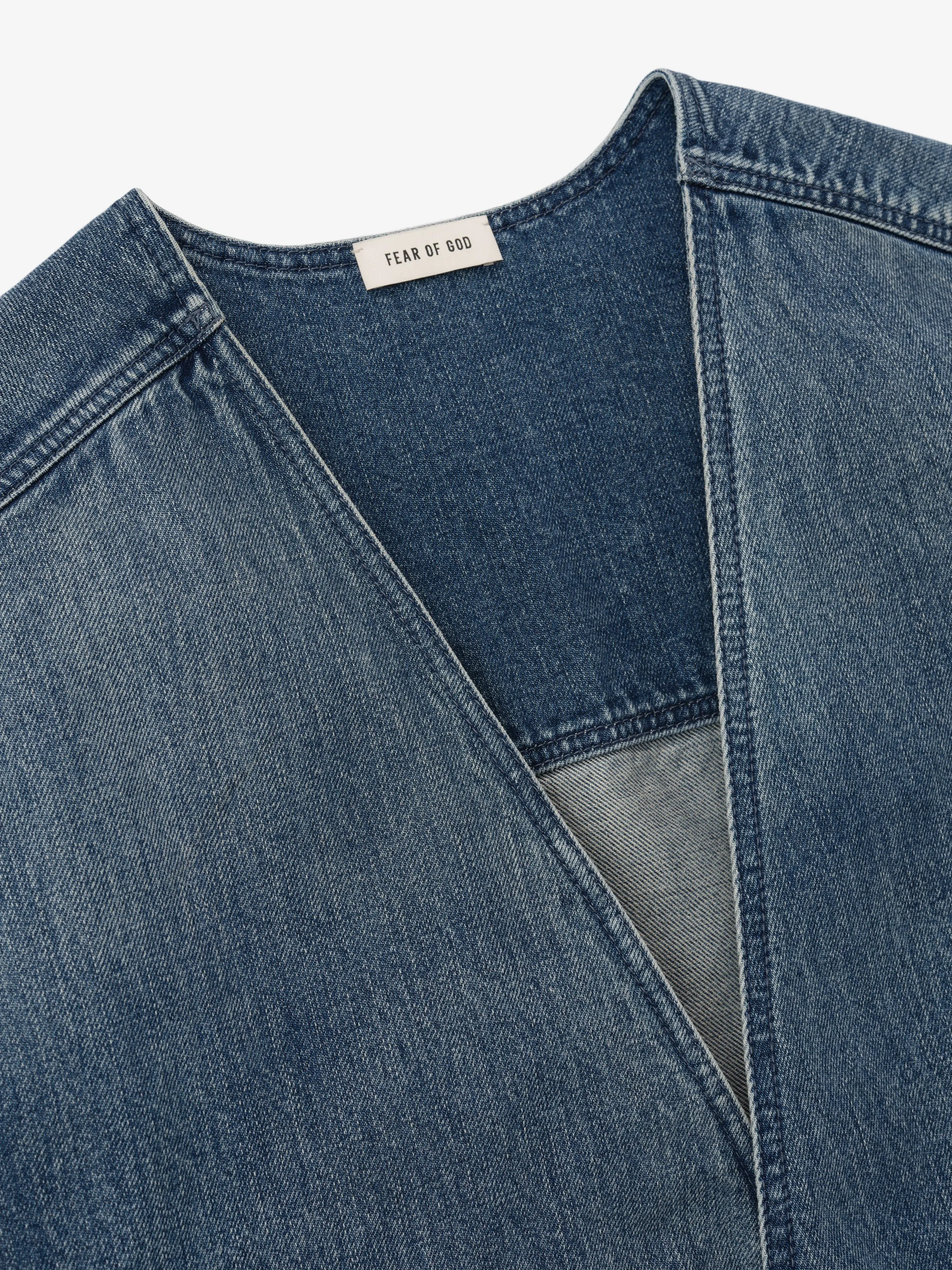 Denim Lapelless Jacket sold by Fear of God product image thumbnail 5