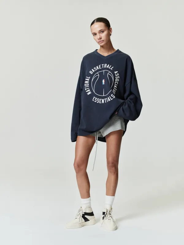 NBA X Barkley Hendricks Long Sleeve V-Neck Tee sold by Fear of God