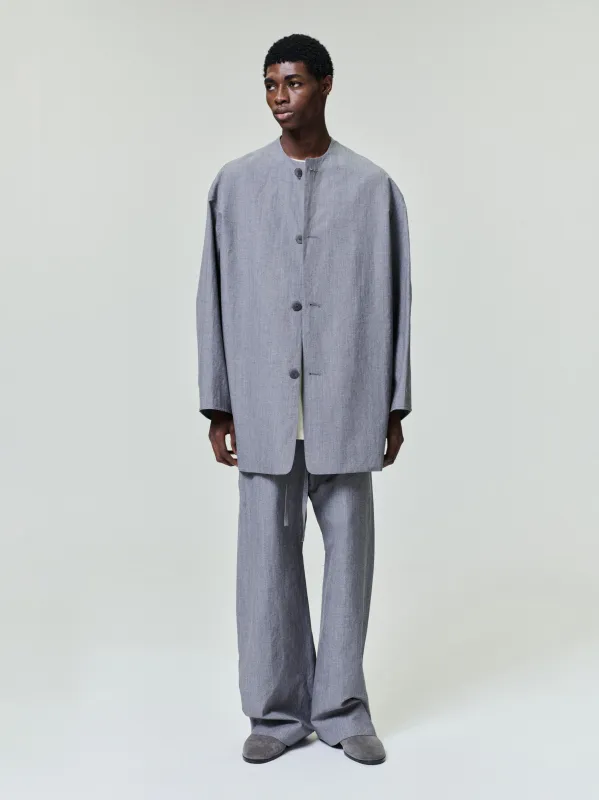 Wool Linen Collarless Sport Jacket sold by Fear of God