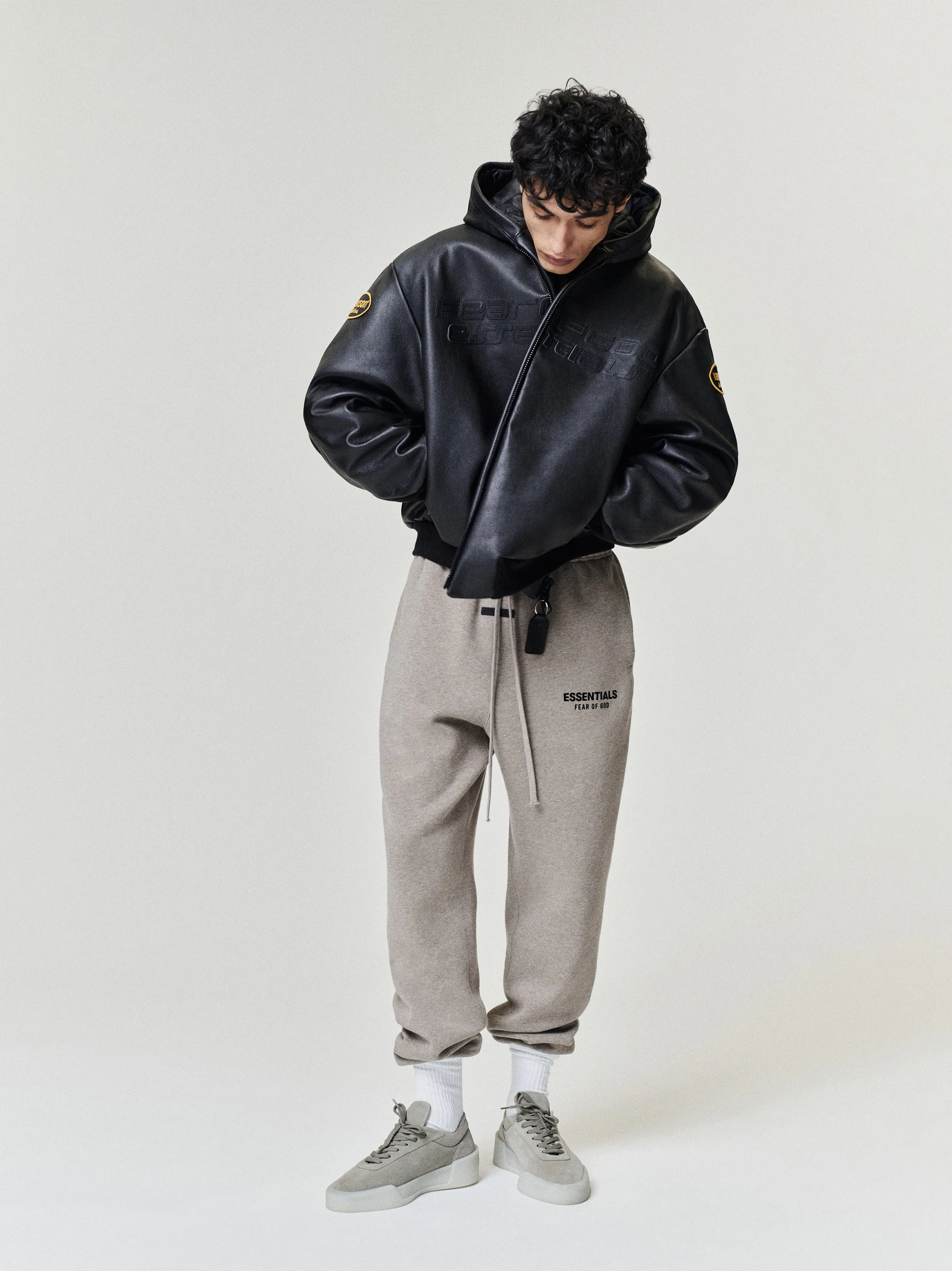 Vanson Essentials Leather Hooded Bomber sold by Fear of God product image thumbnail 5