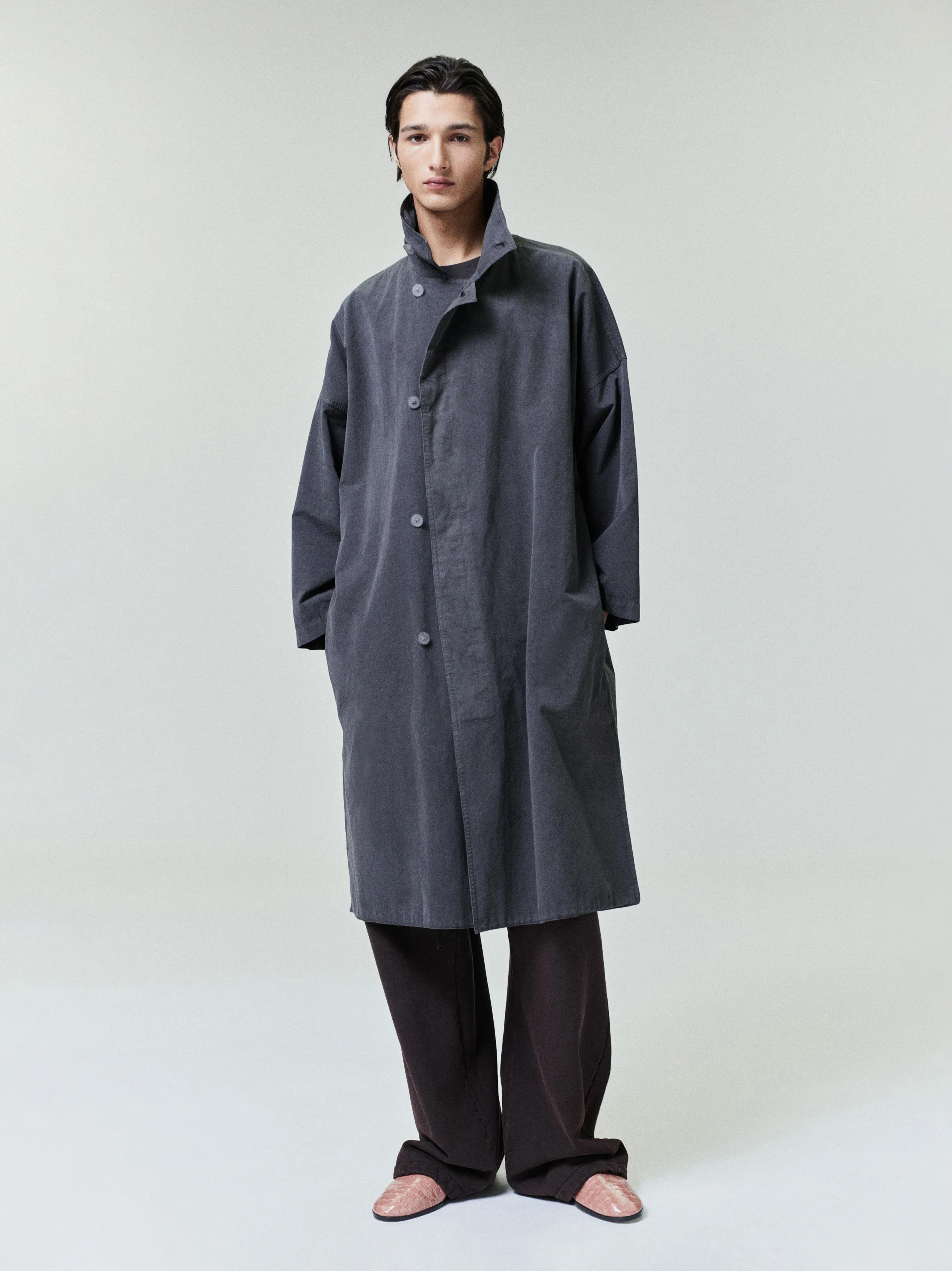 Garment-Dyed Cropped Sleeve Car Coat sold by Fear of God