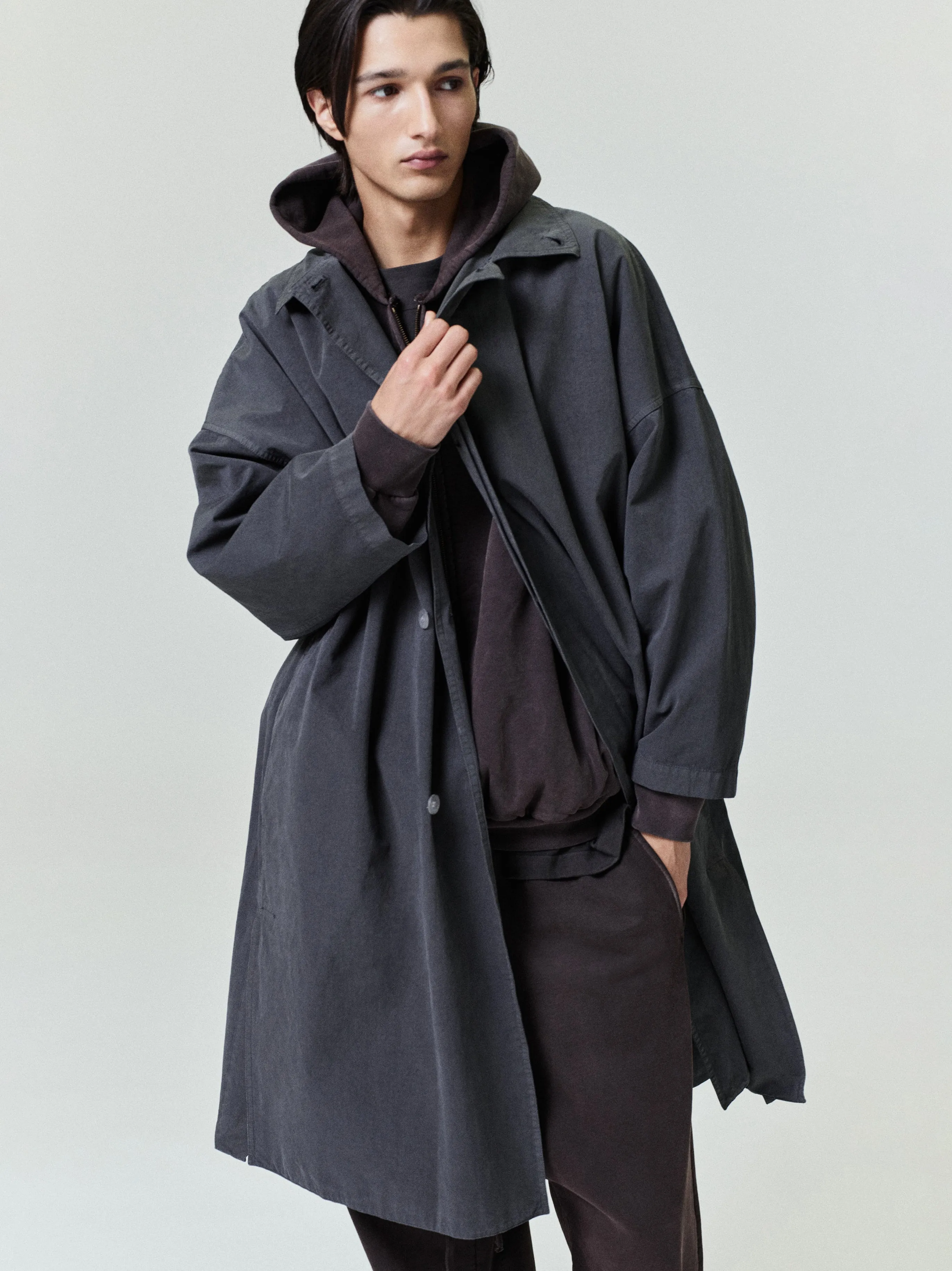 Garment-Dyed Cropped Sleeve Car Coat sold by Fear of God product image thumbnail 3
