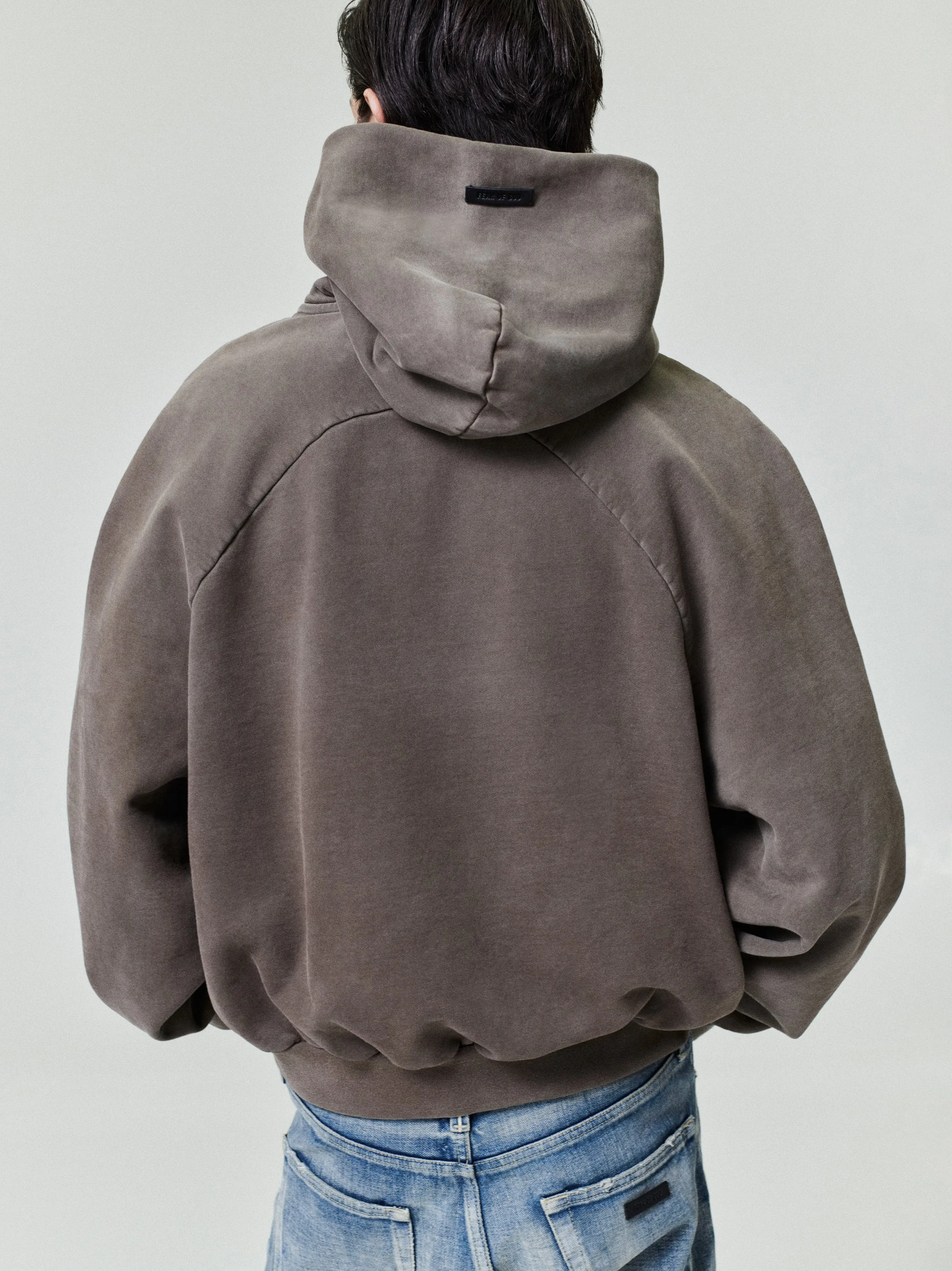 Sunfaded Classic Half Raglan Hoodie W/ Pocket sold by Fear of God product image thumbnail 2