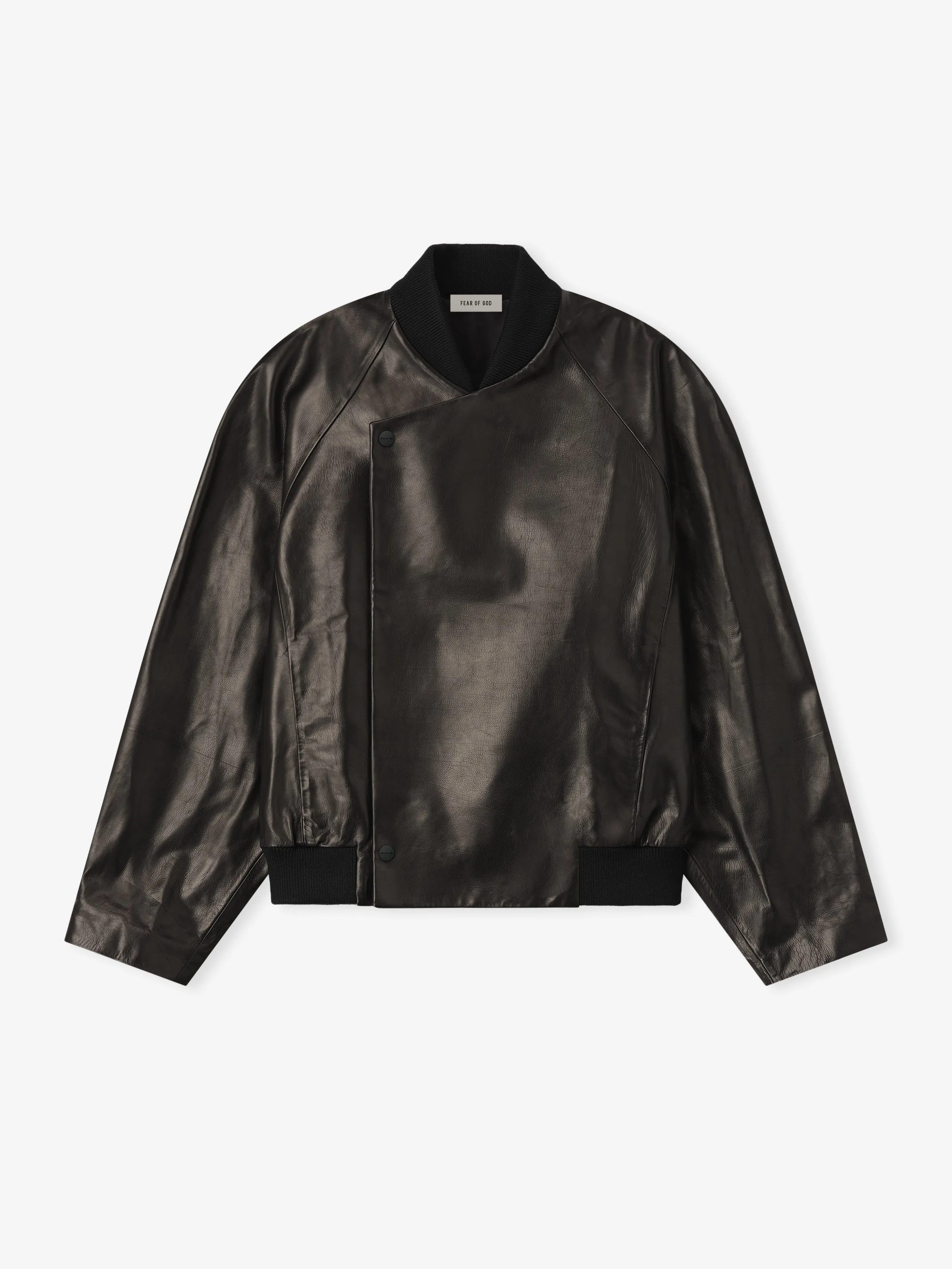 Leather Raglan Bomber Jacket sold by Fear of God product image thumbnail 4