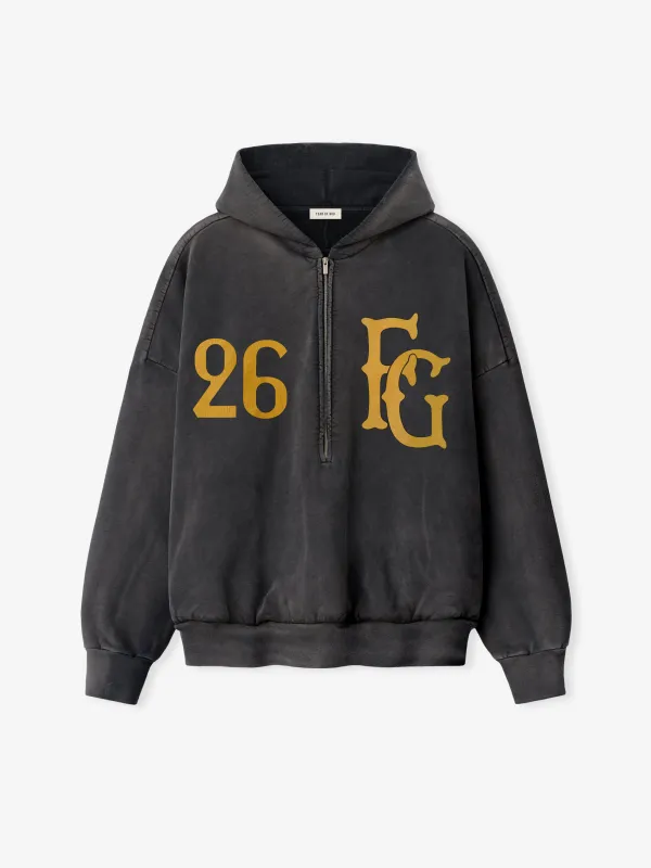 Baseball Club Half Zip Hoodie made by Fear of God