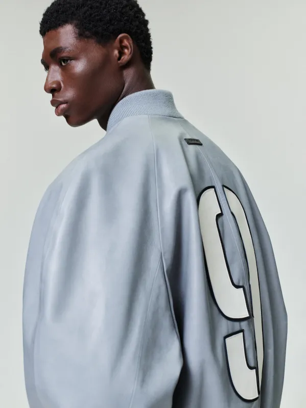 Leather 9 Raglan Bomber Jacket made by Fear of God