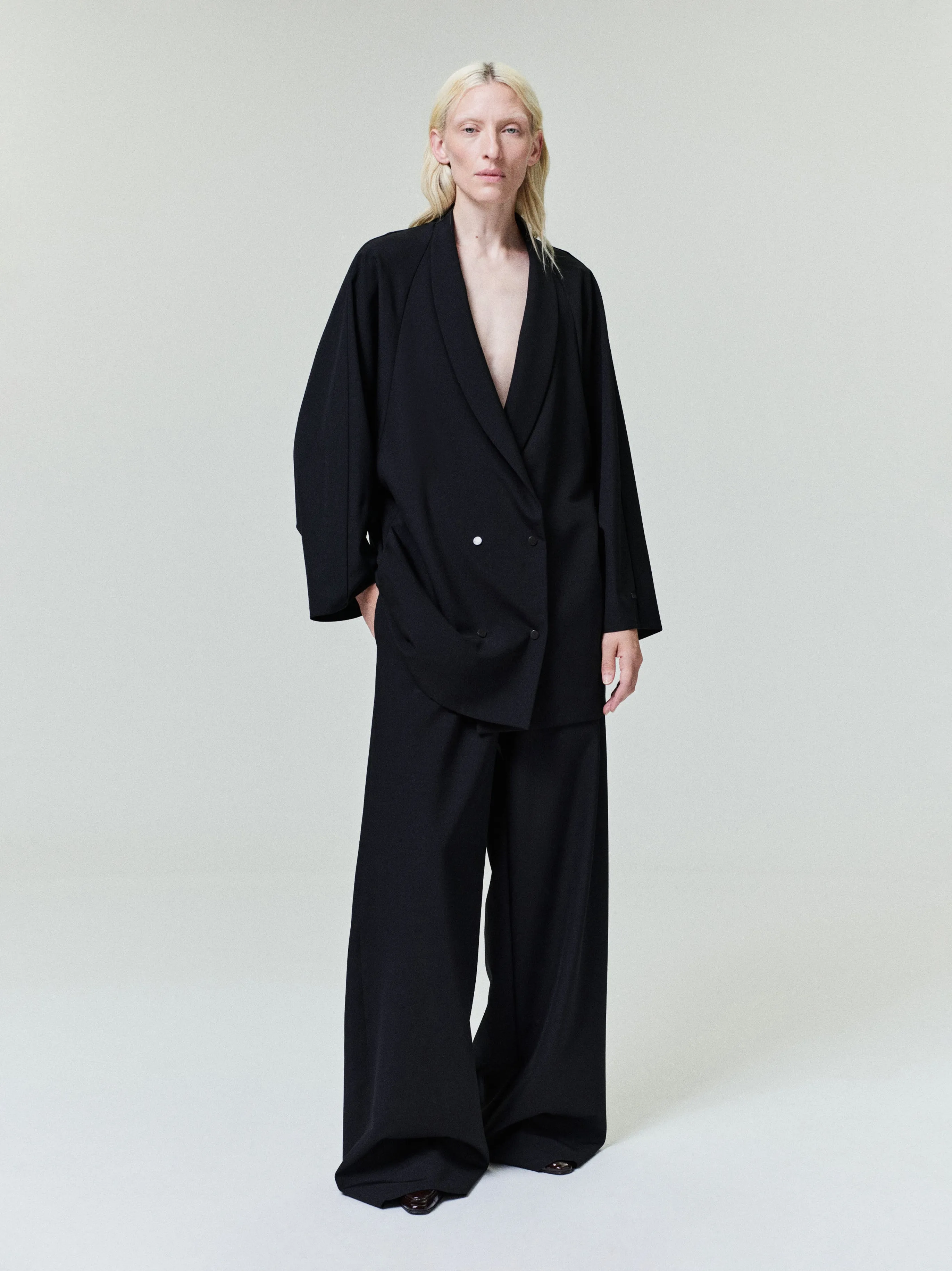 Womens Wool Ripstop Shawl Collar Jacket sold by Fear of God