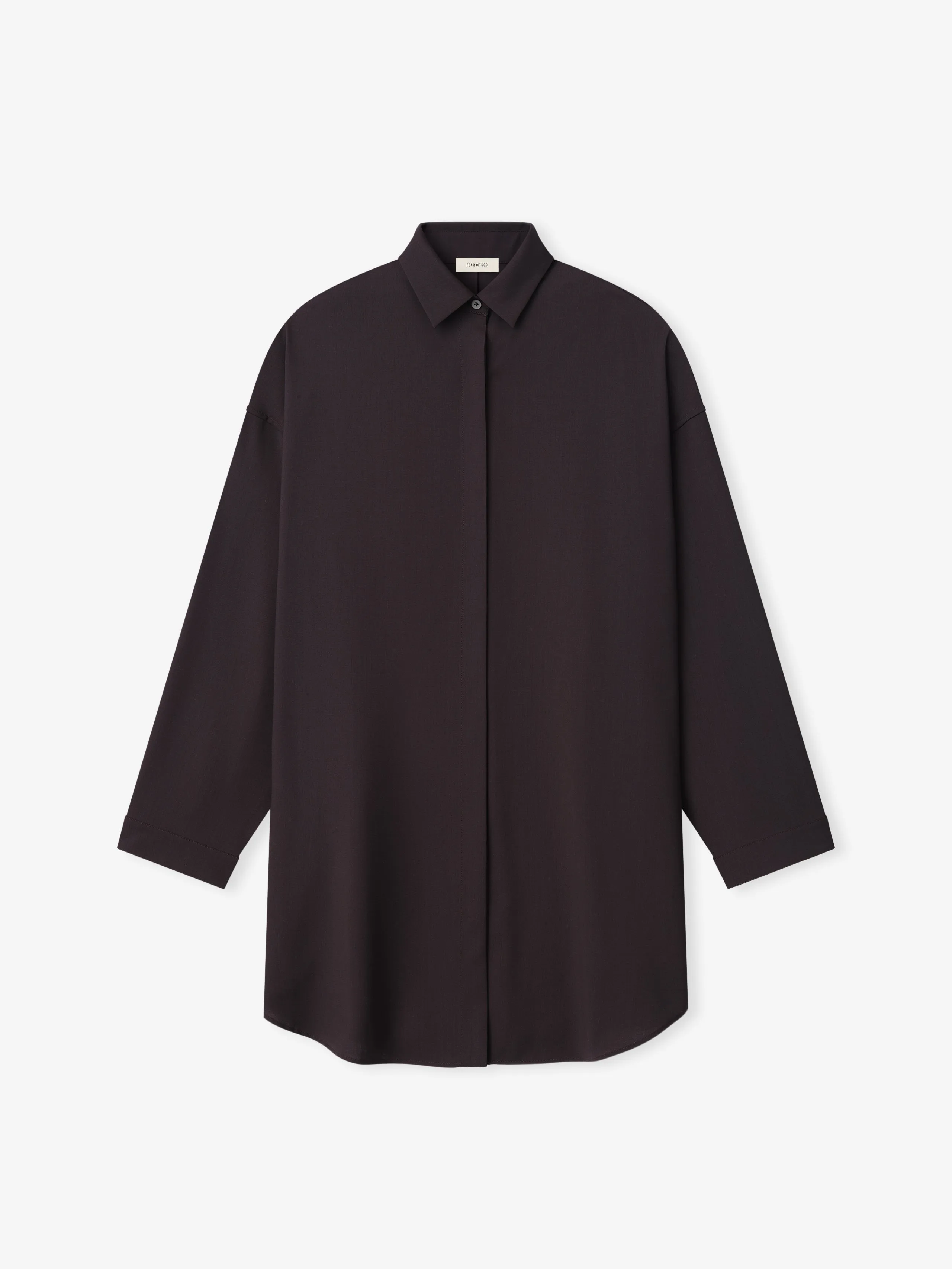 Womens Easy Care Wool Relaxed Shirt sold by Fear of God
