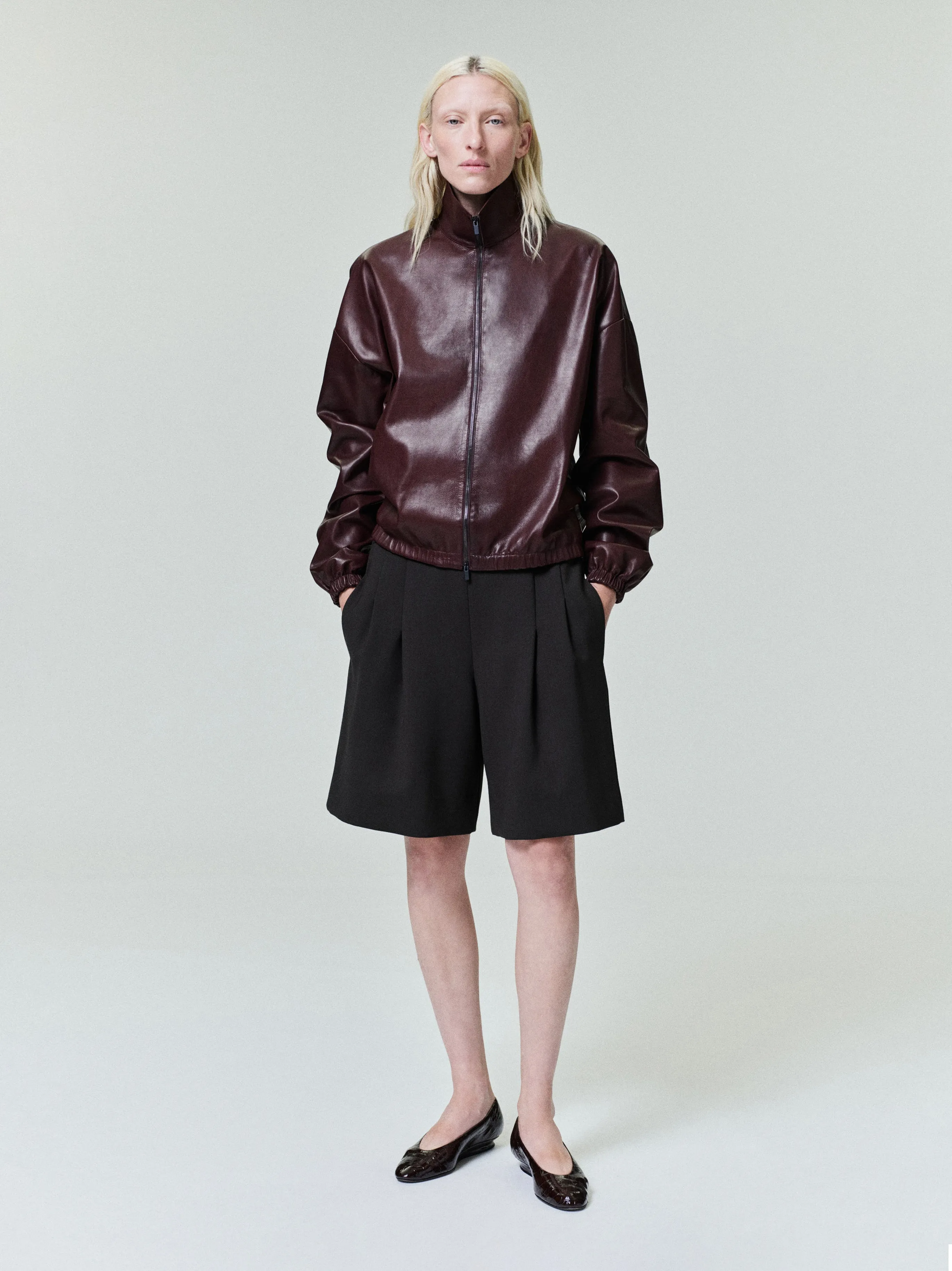 Womens Leather Track Jacket sold by Fear of God product image thumbnail 2