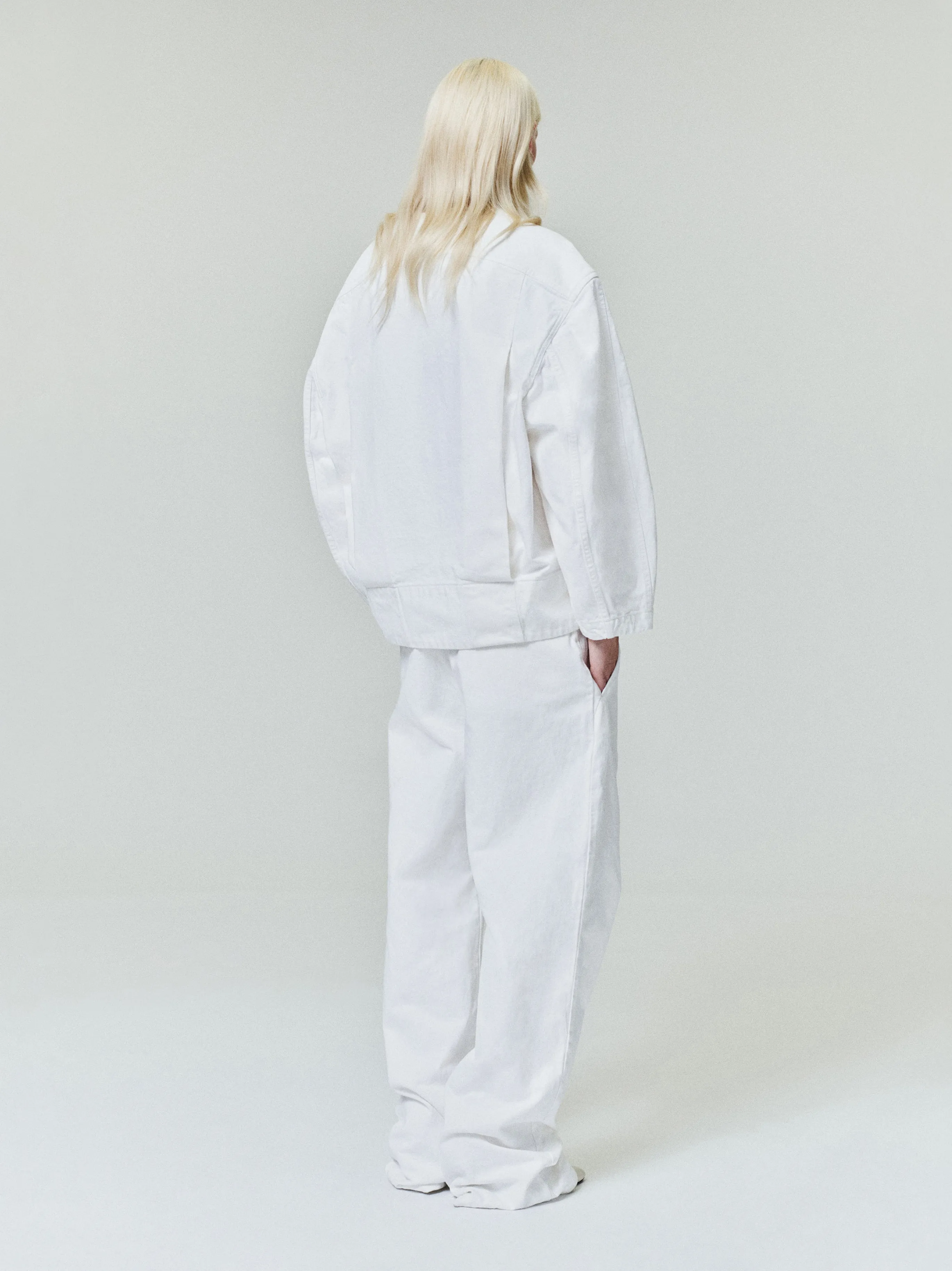Womens Cotton Twill Relaxed Lapelless Jacket sold by Fear of God product image thumbnail 2